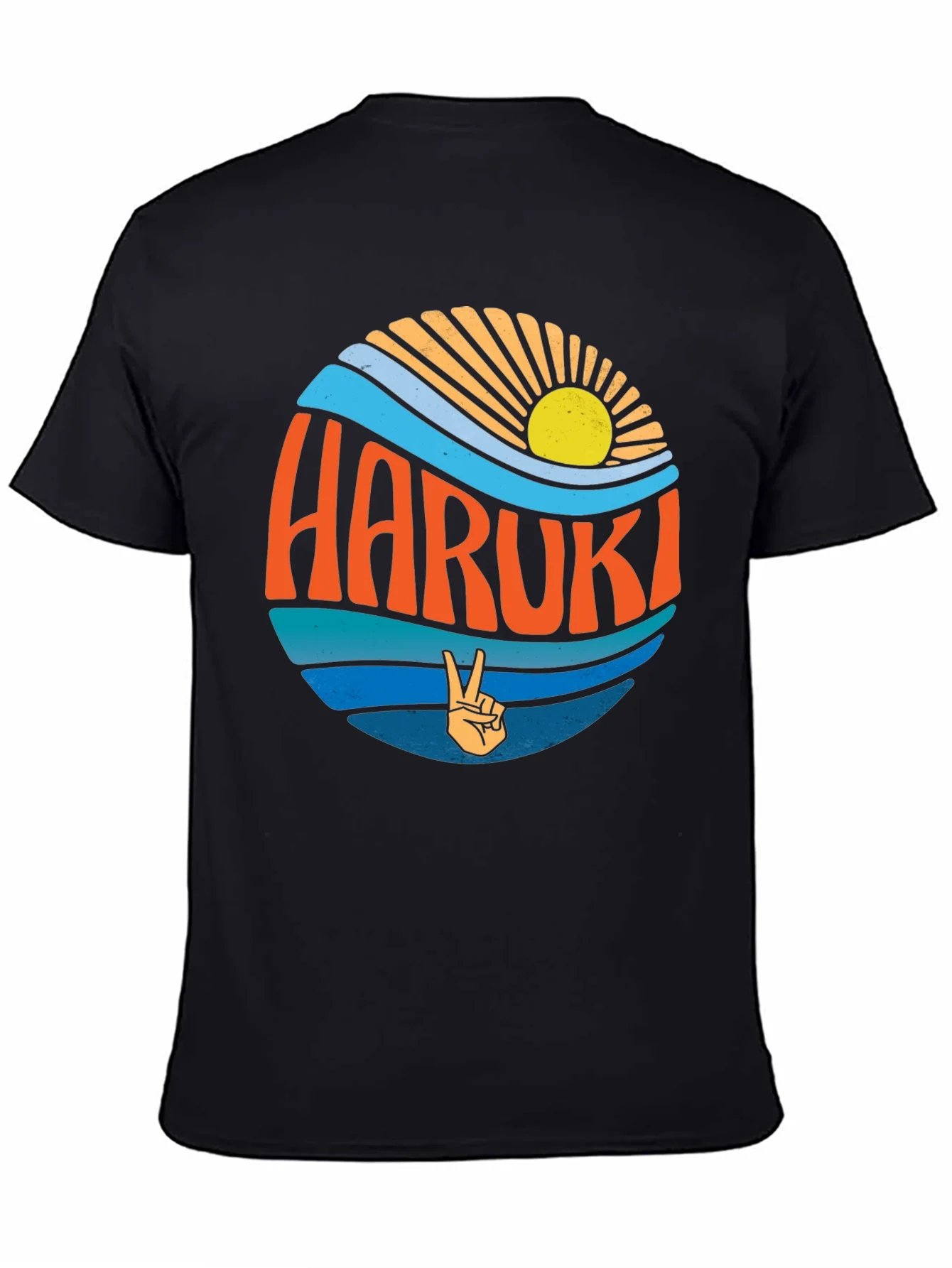 Haruki Retro Graphic T-Shirt