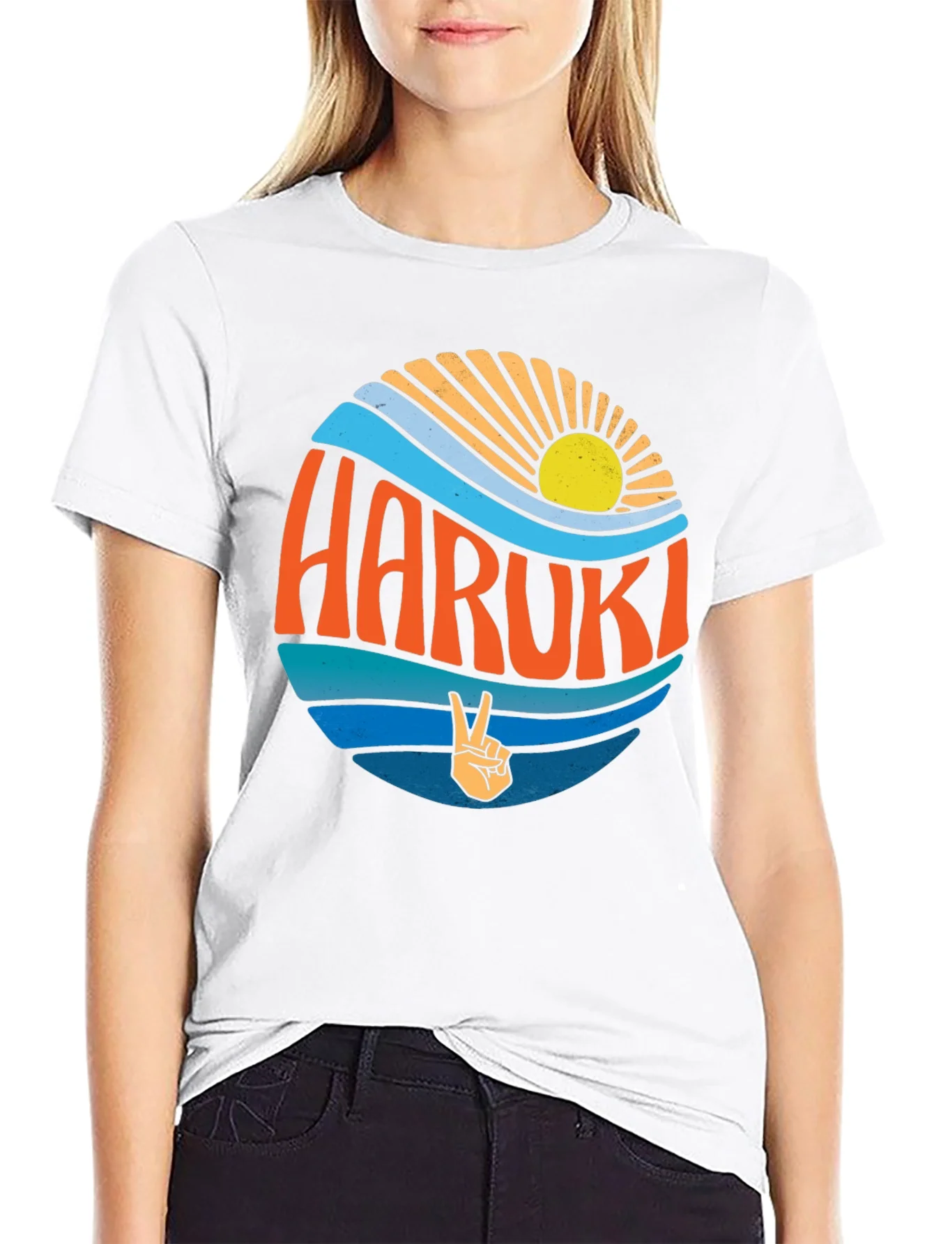 Haruki Retro Graphic T-Shirt