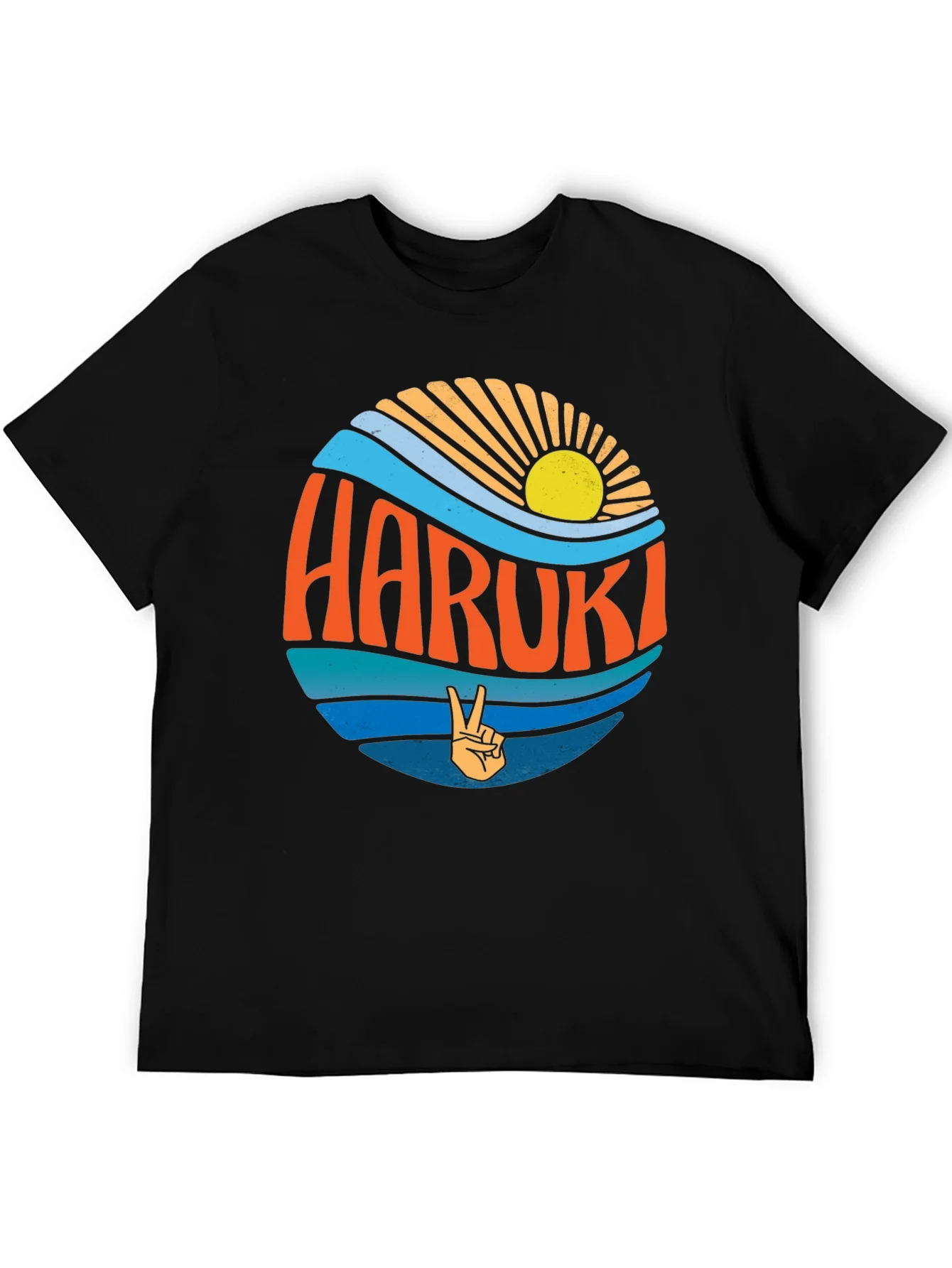 Haruki Retro Graphic T-Shirt