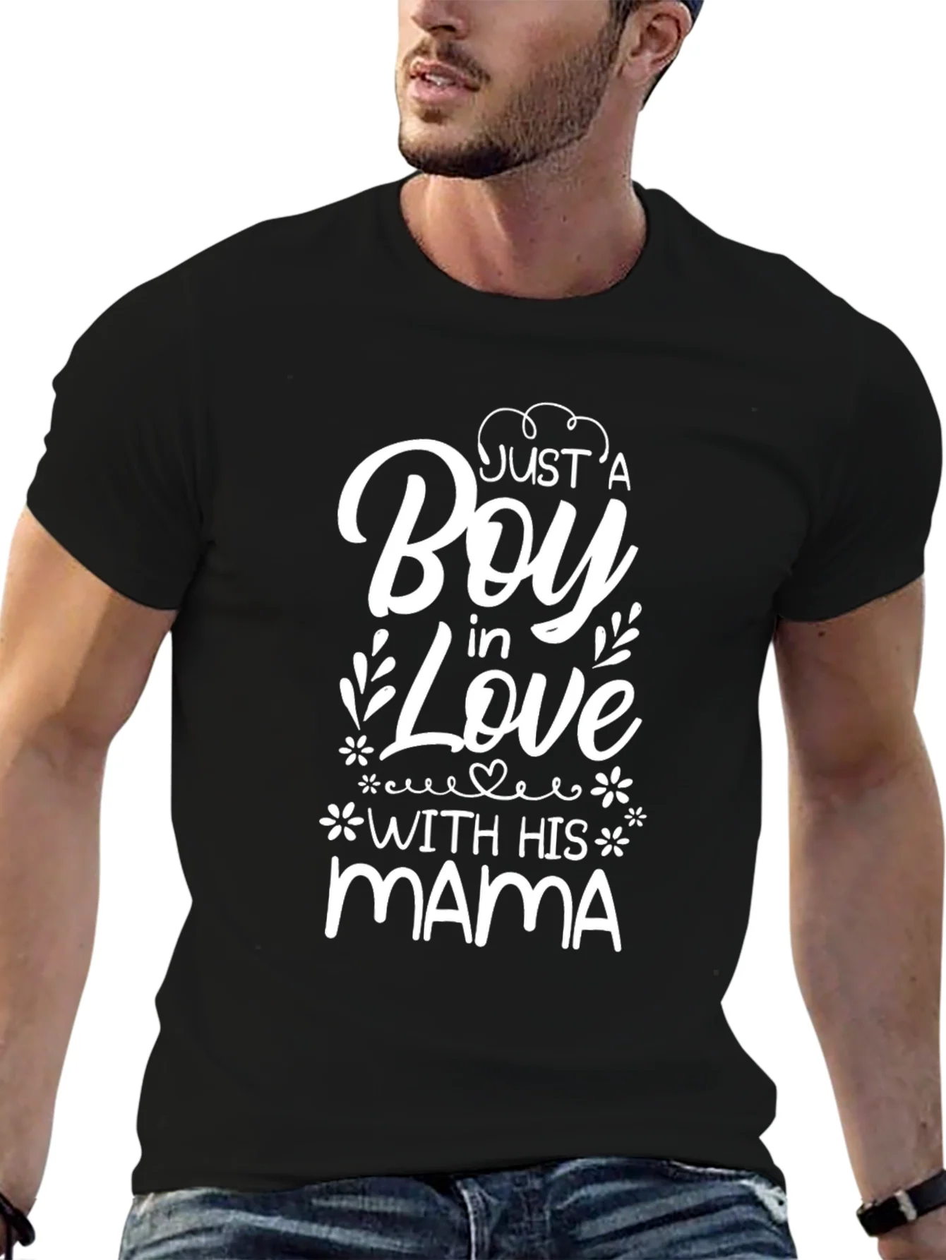 Just a Boy in Love with His Mama T-Shirt