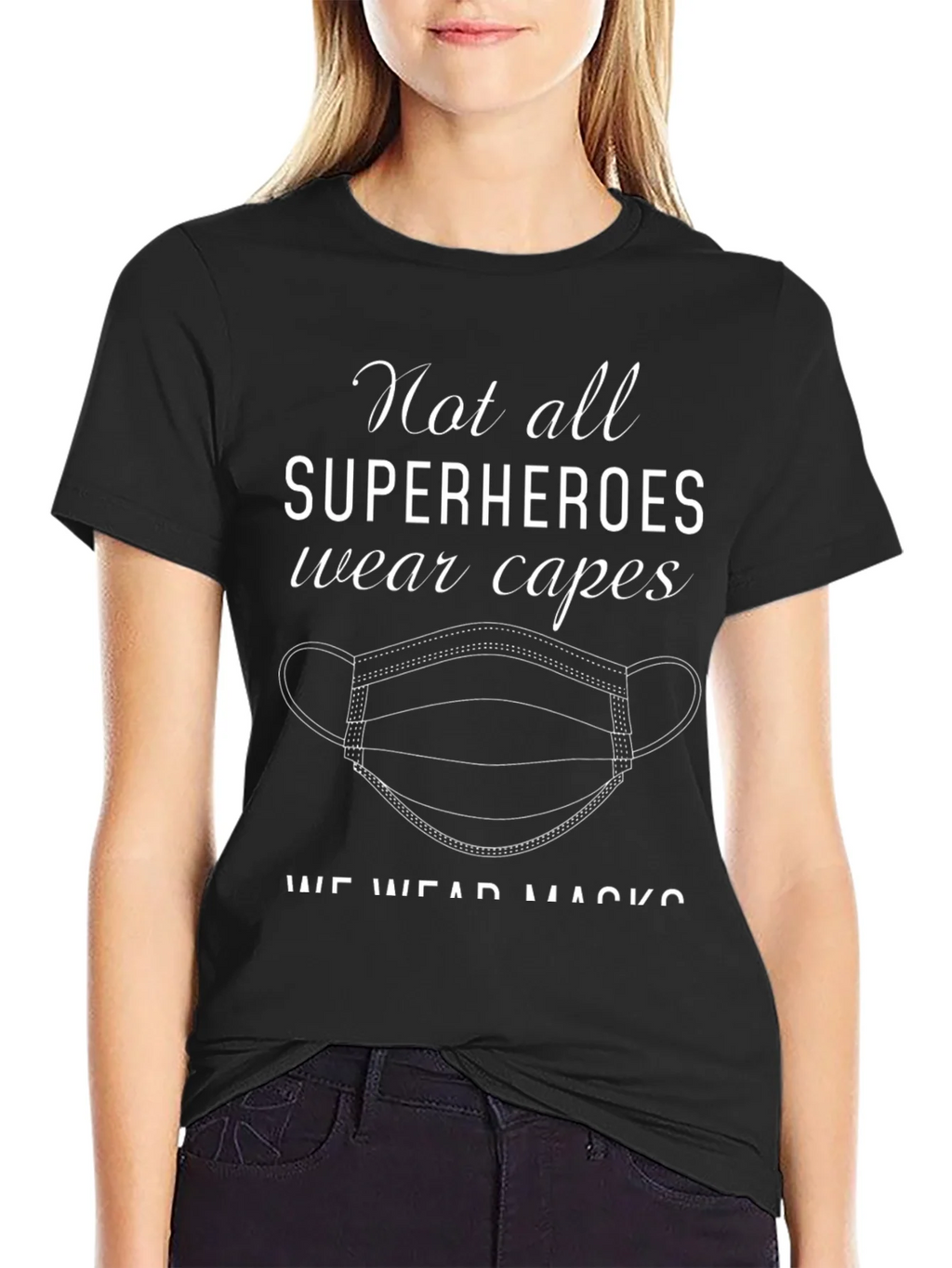 Superhero Mask T-Shirt - Essential Workers