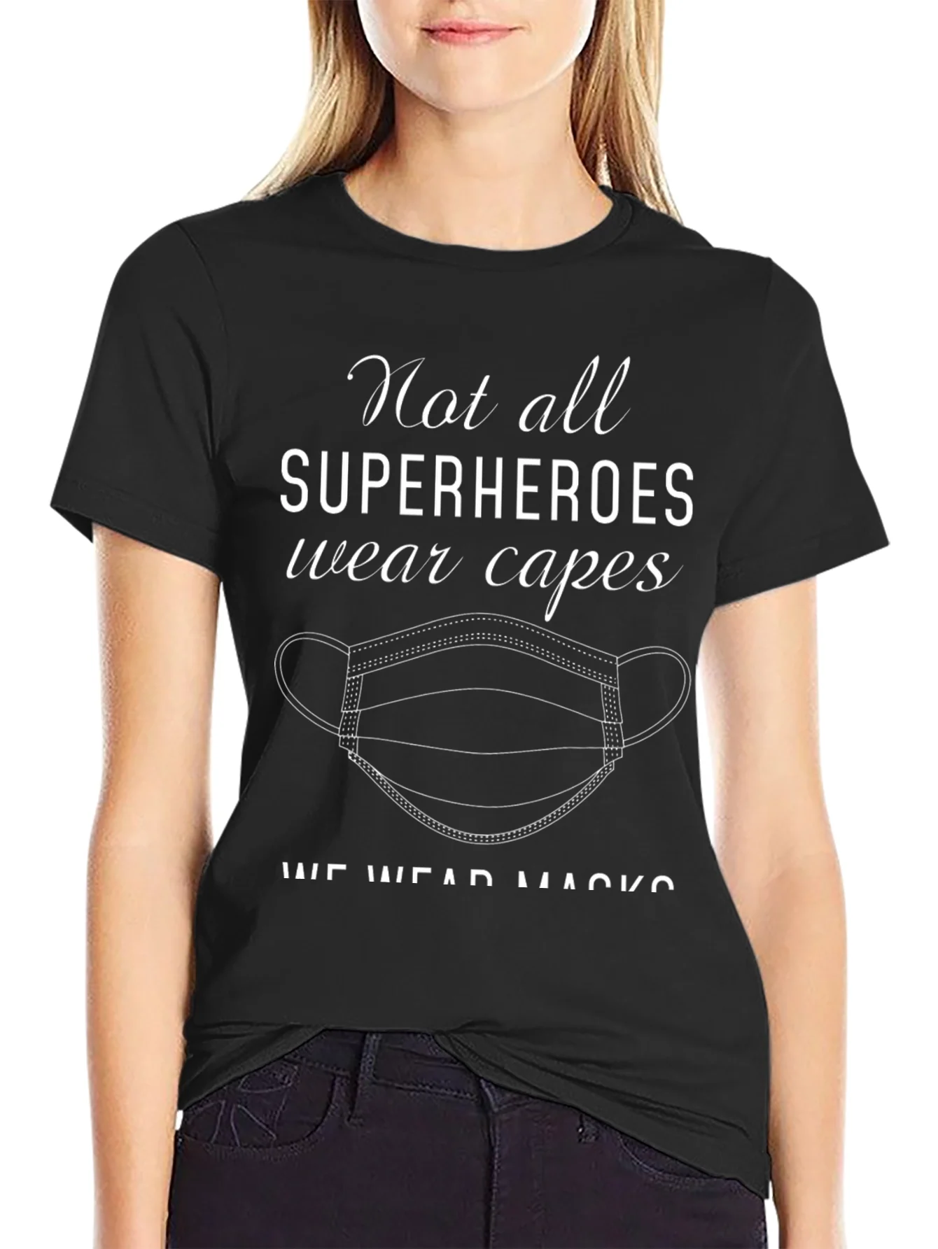 Superhero Mask T-Shirt - Essential Workers