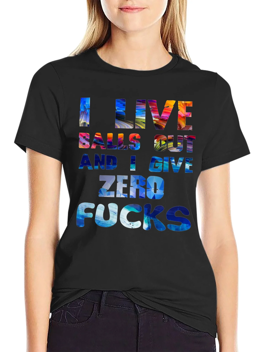 I Live Balls Out Graphic T-Shirt