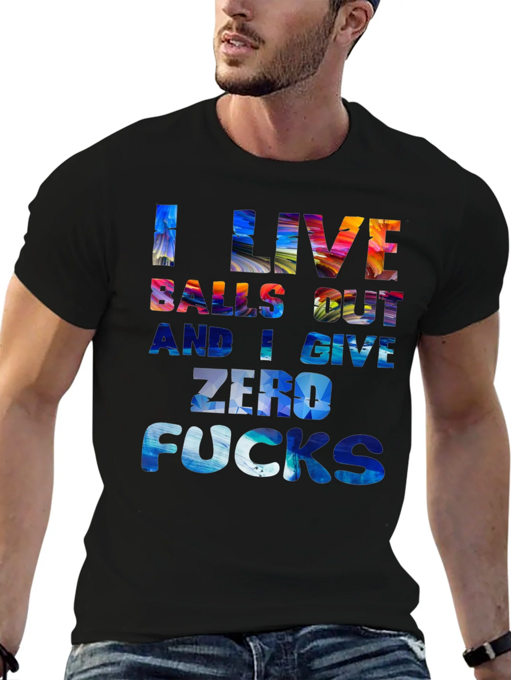 I Live Balls Out Graphic T-Shirt