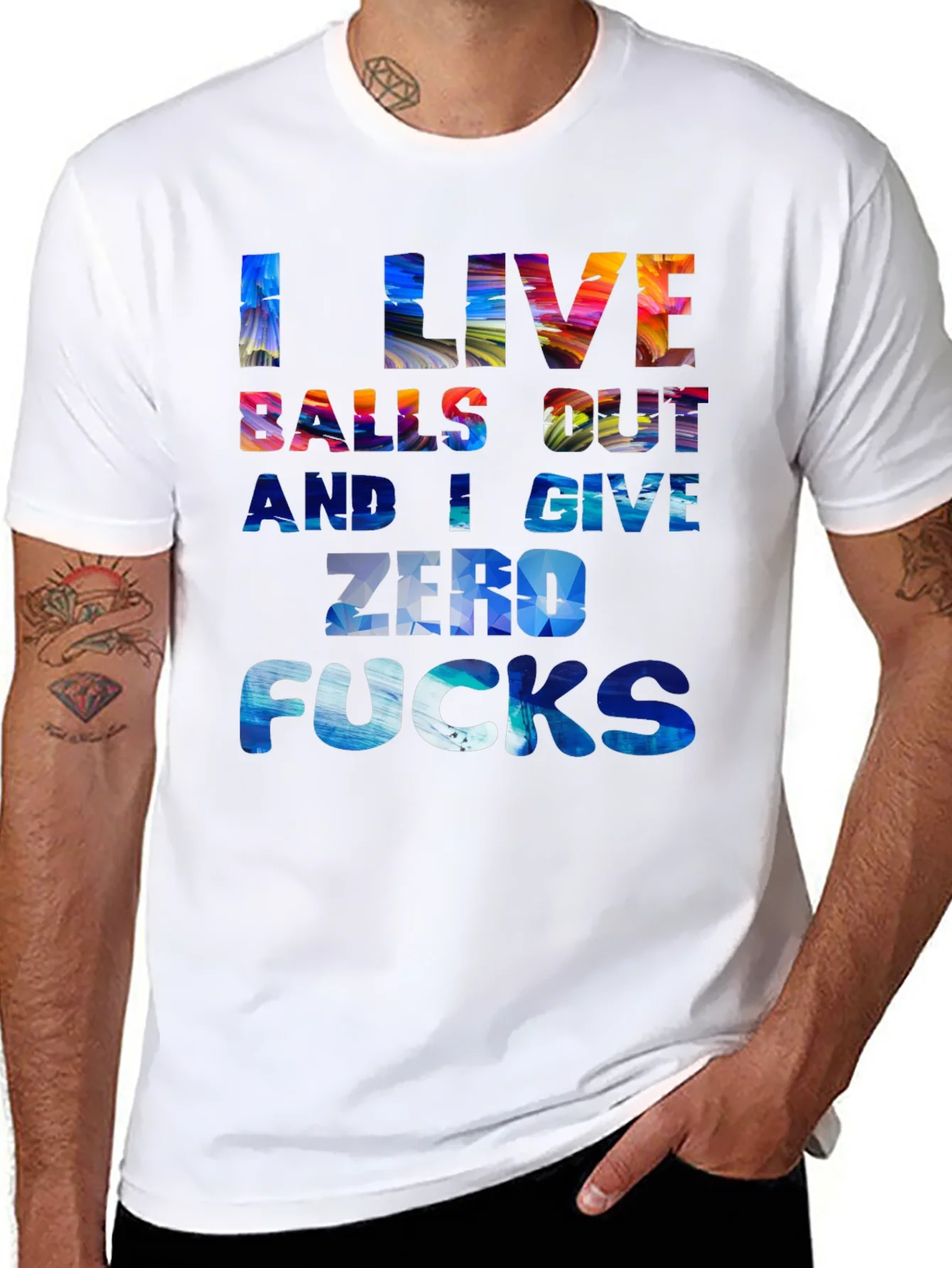 I Live Balls Out Graphic T-Shirt