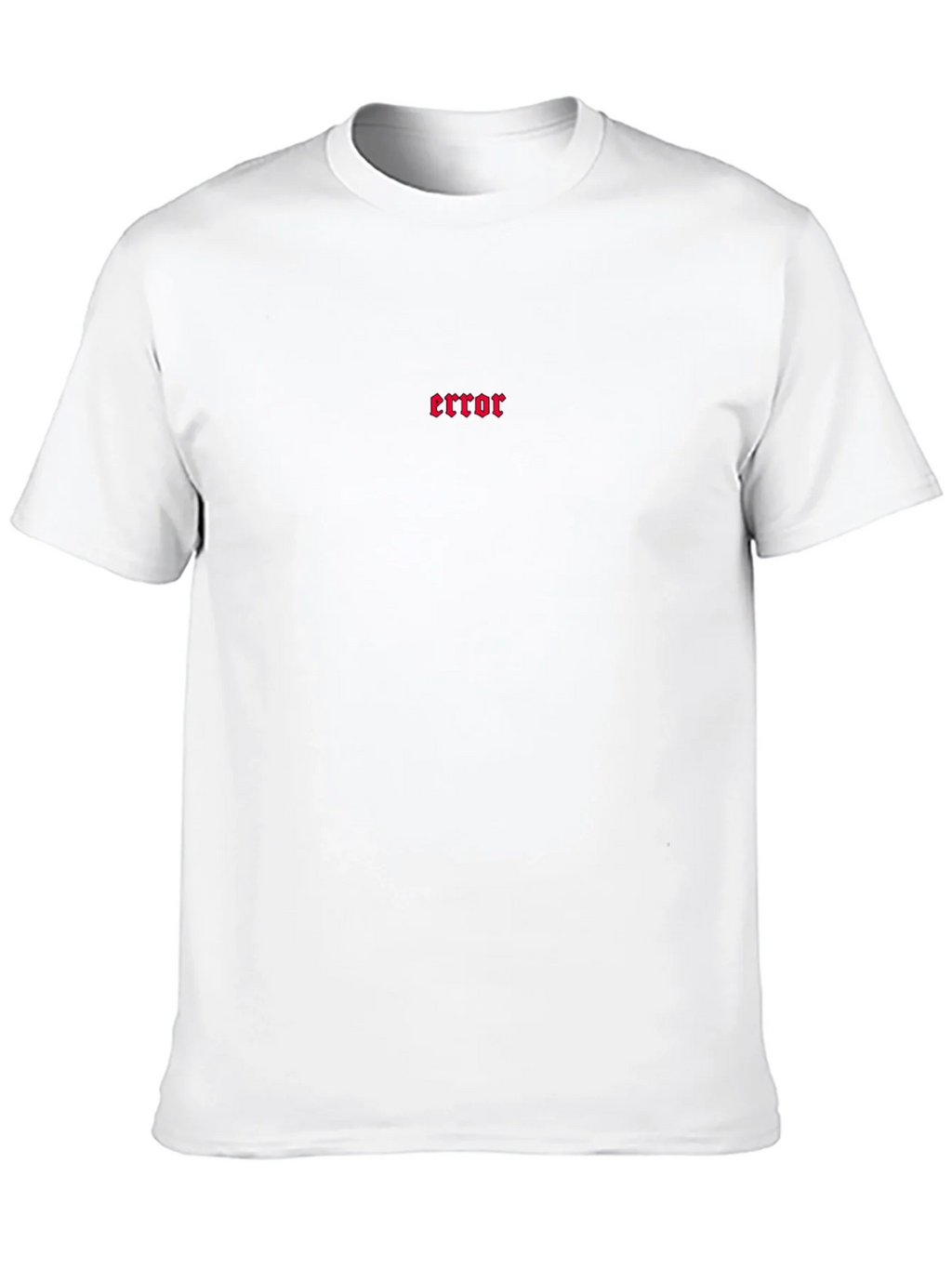 Error Graphic Tee - Black Cotton Comfort