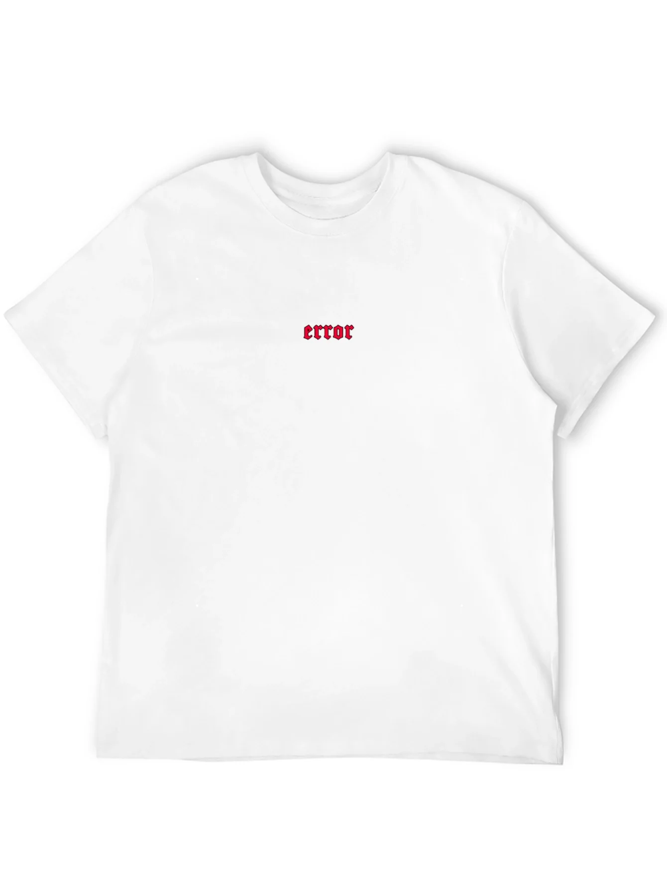 Error Graphic Tee - Black Cotton Comfort