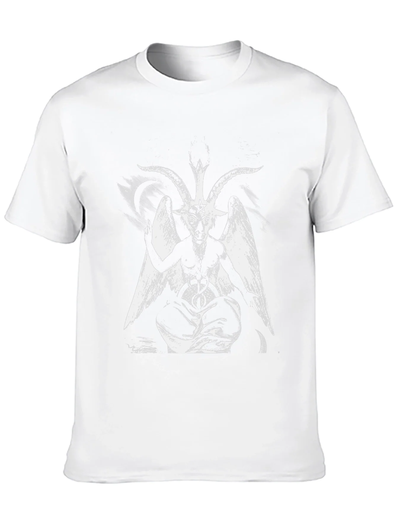 Baphomet Graphic Tee - Black Satanic Design T-Shirt
