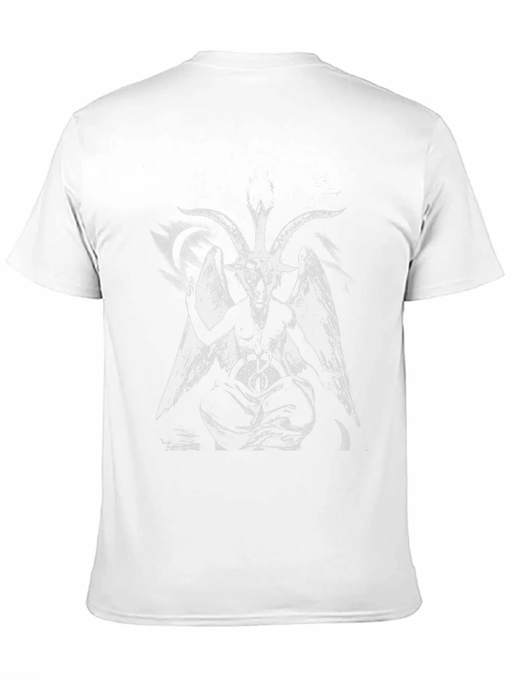 Baphomet Graphic Tee - Black Satanic Design T-Shirt