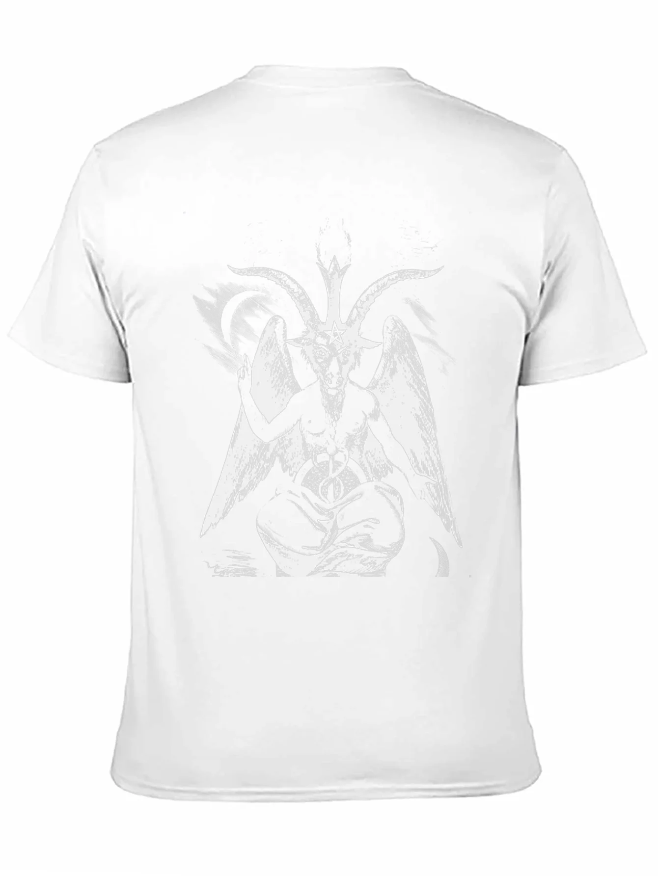 Baphomet Graphic Tee - Black Satanic Design T-Shirt