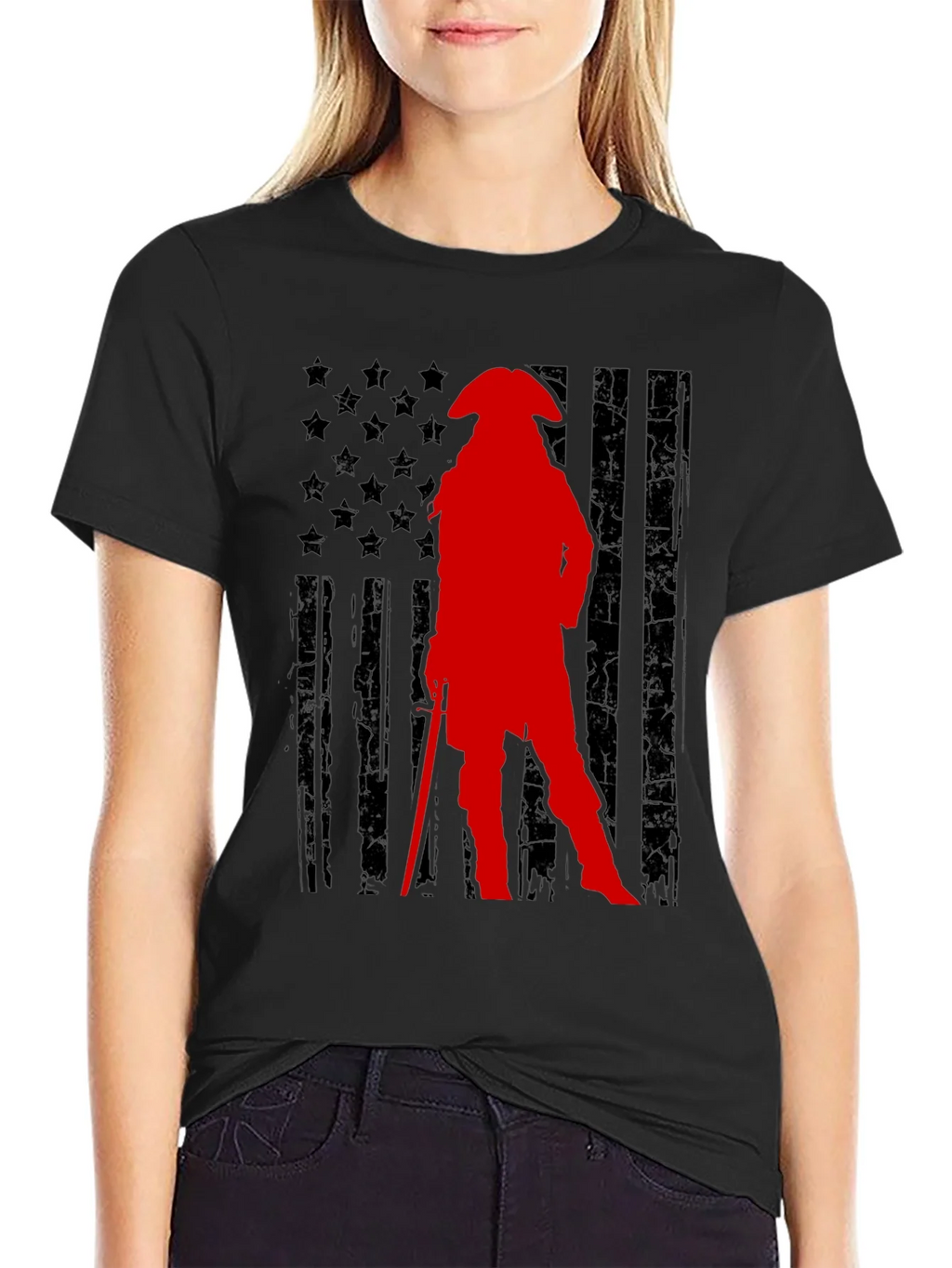 Patriot Silhouette Graphic T-Shirt