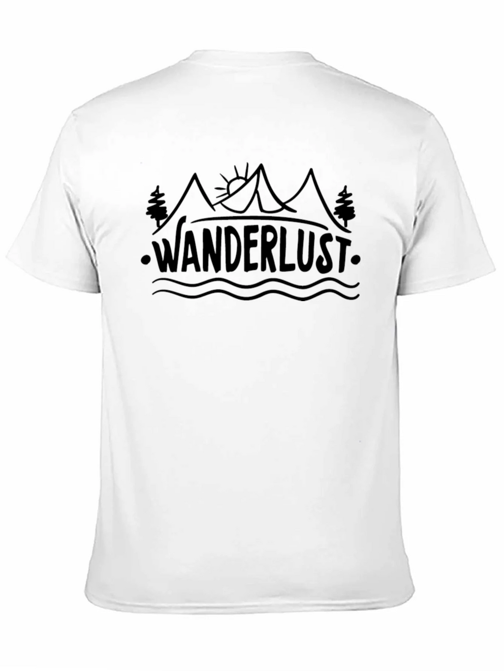 Wanderlust Adventure T-Shirt - Black Cotton Tee