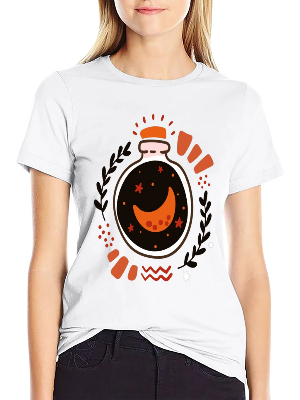Moon Jar Graphic Tee - Stylish Mens T-Shirt