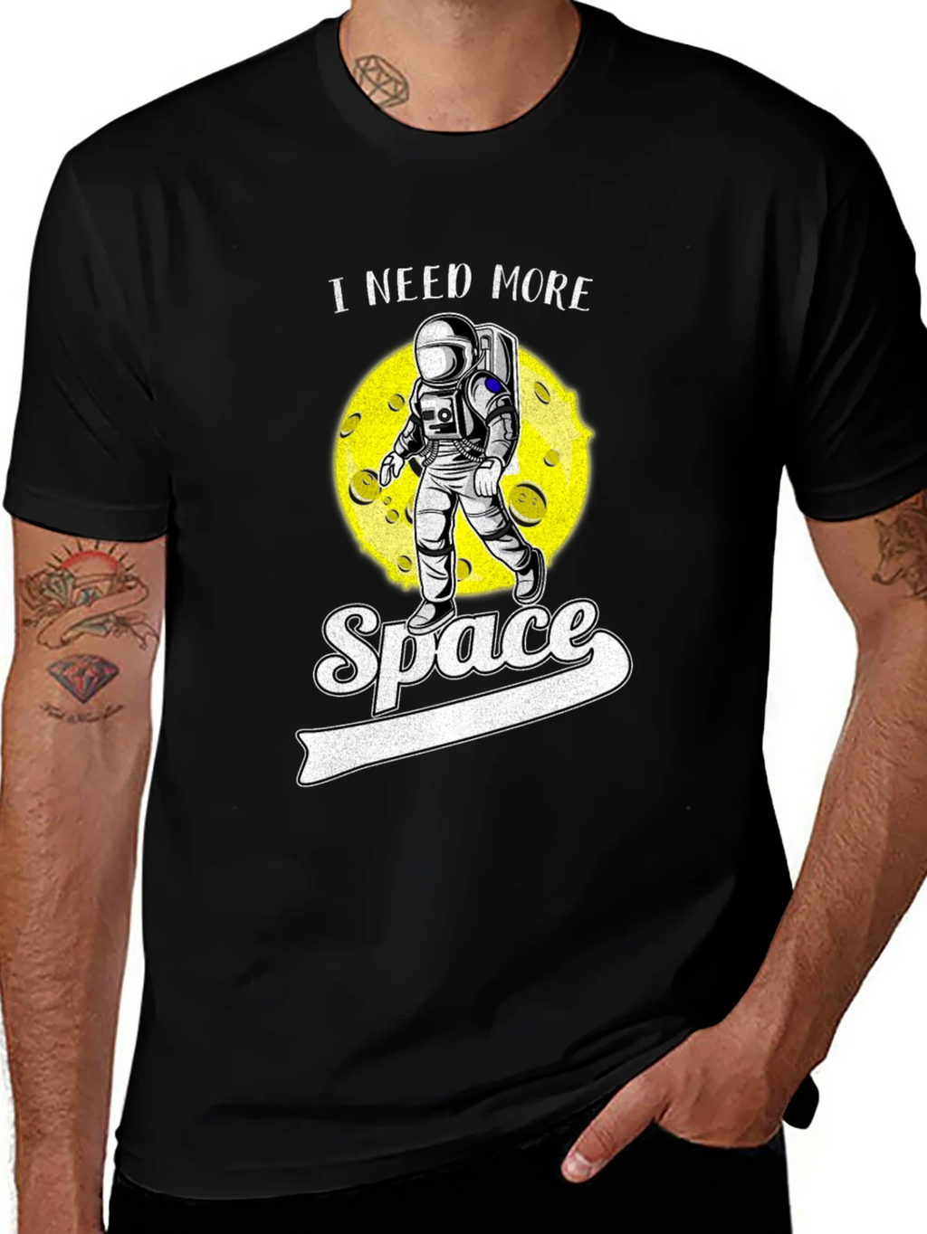I Need More Space Astronaut Graphic Tee
