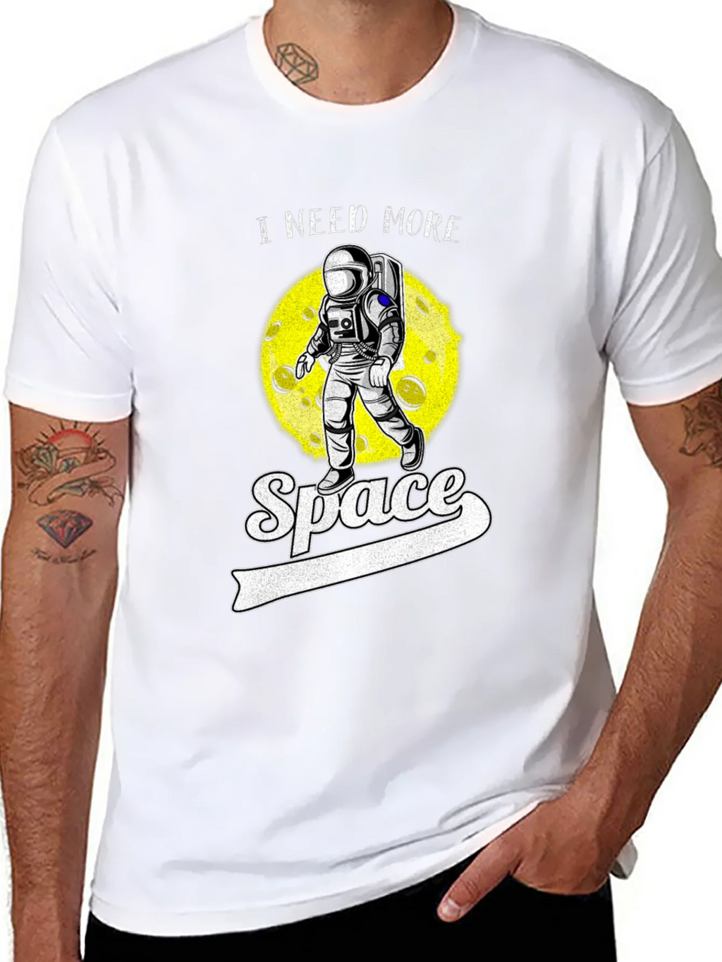 I Need More Space Astronaut Graphic Tee