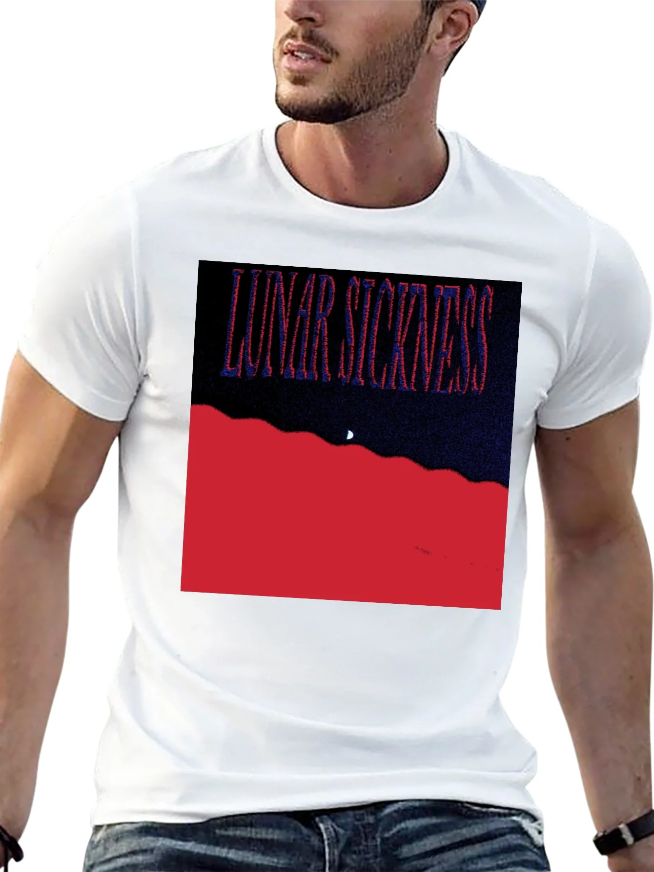 Lunar Sickness Graphic Tee - Unique Design Soft Cotton