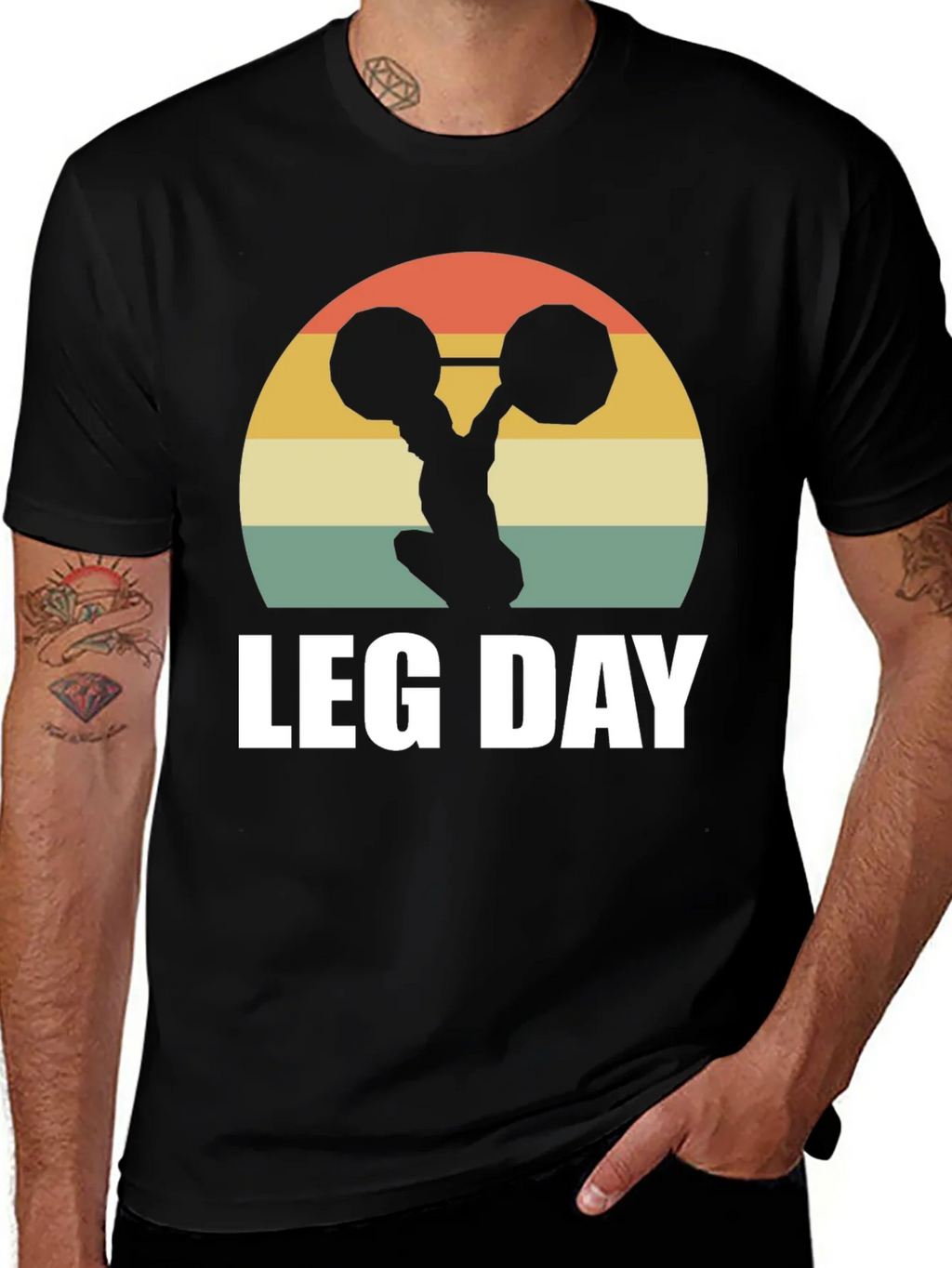 Leg Day Retro T-Shirt - Workout Apparel