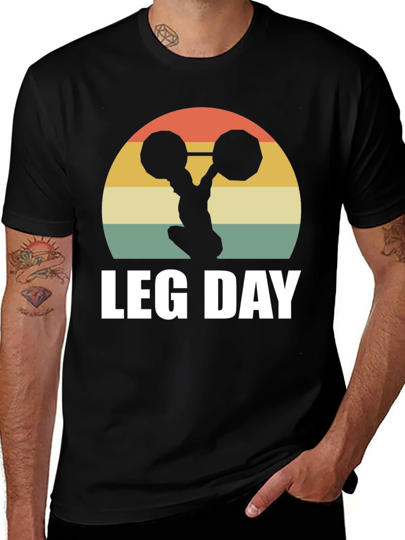 Leg Day Retro T-Shirt - Workout Apparel