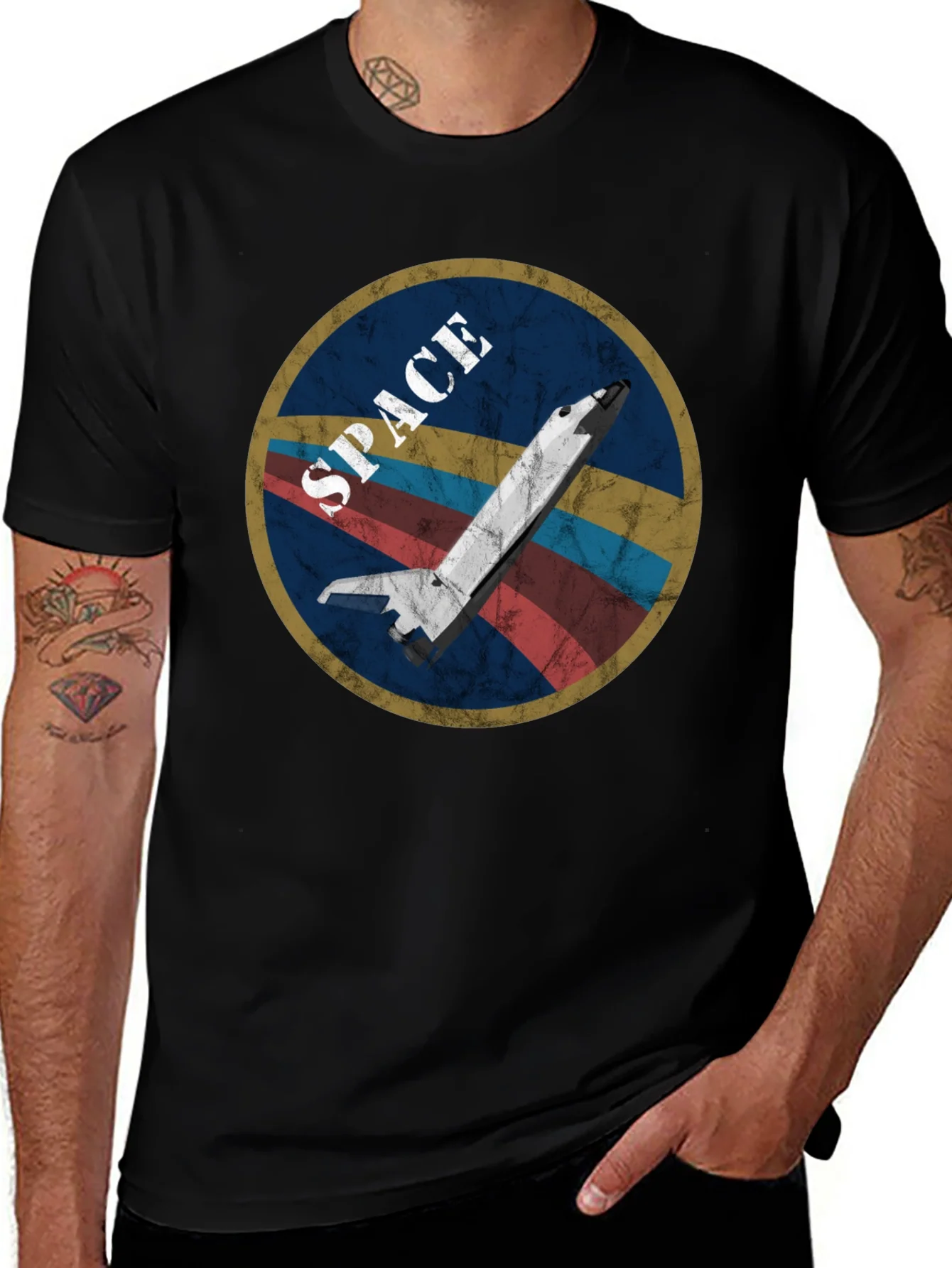 Vintage Space Shuttle Graphic T-Shirt