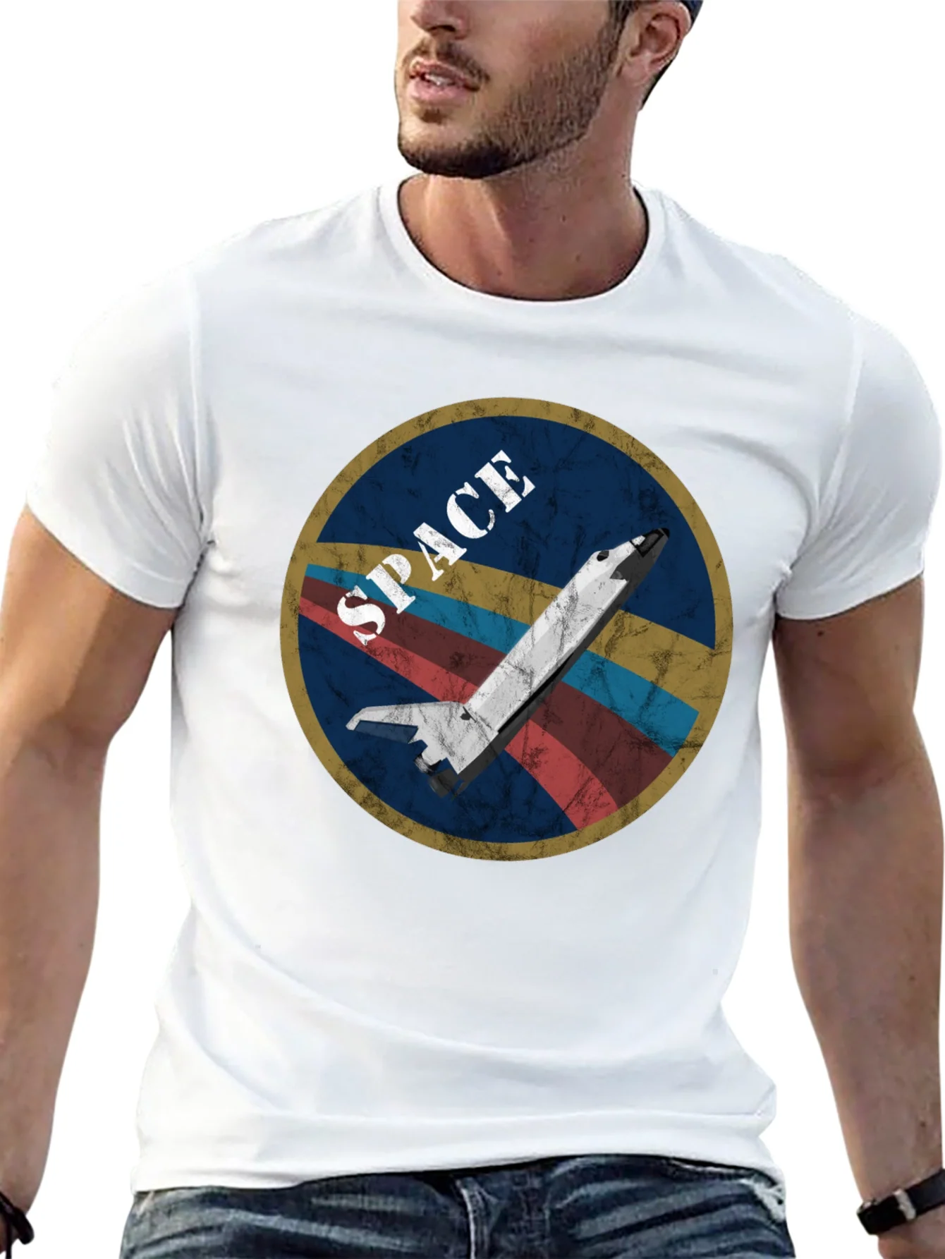 Vintage Space Shuttle Graphic T-Shirt