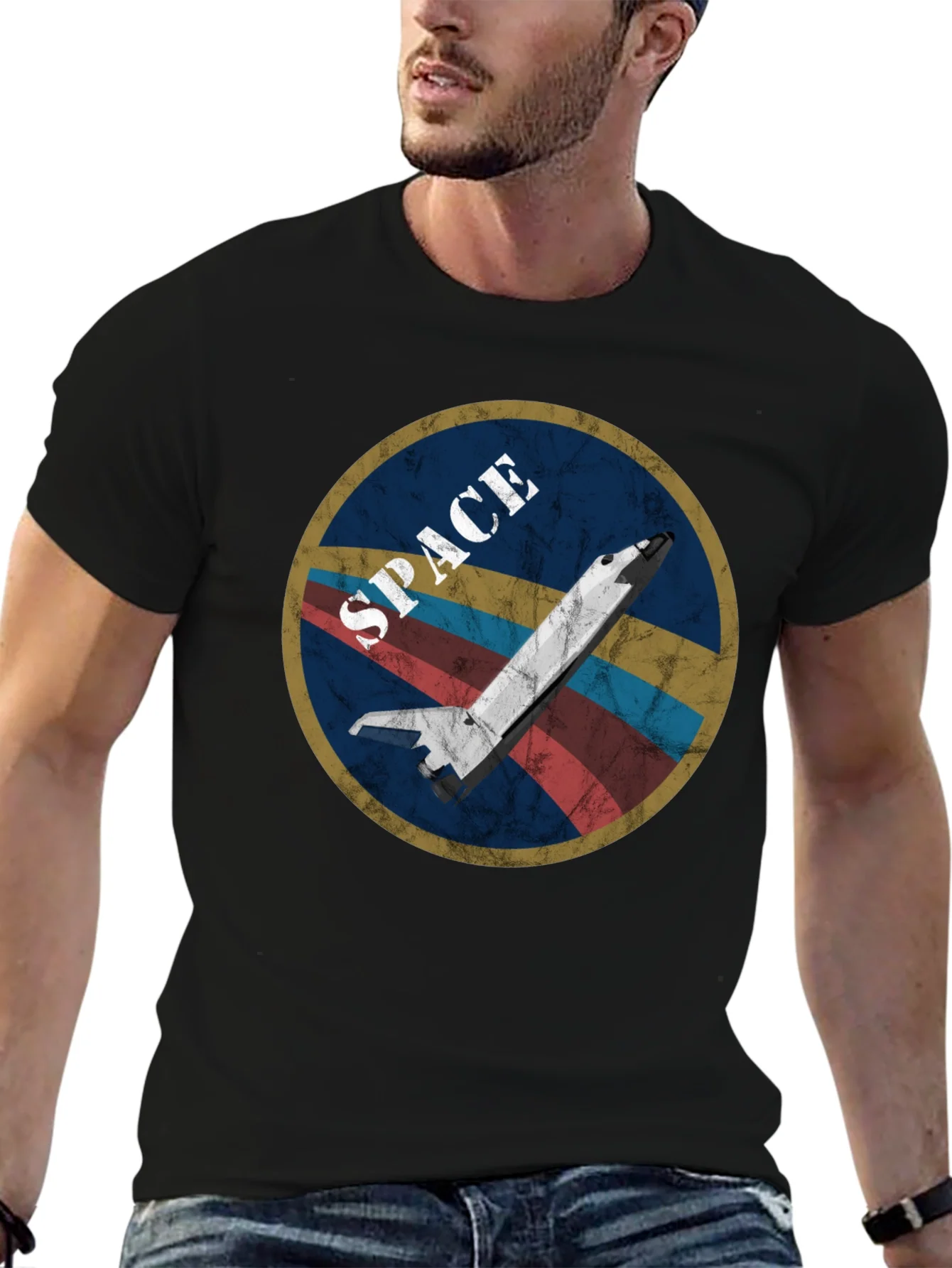 Vintage Space Shuttle Graphic T-Shirt