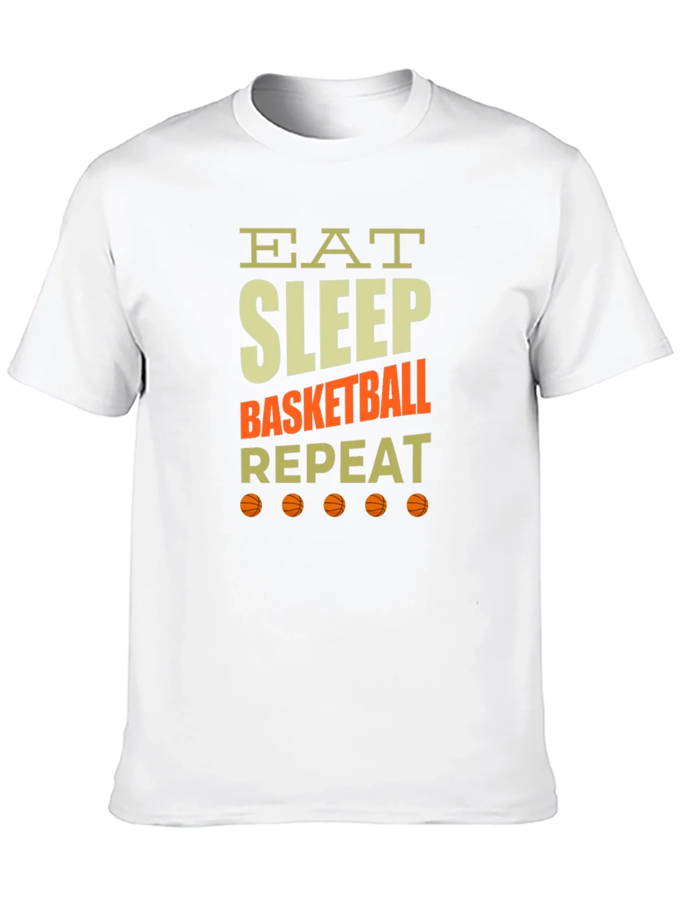 Eat Sleep Basketball Repeat Graphic Tee