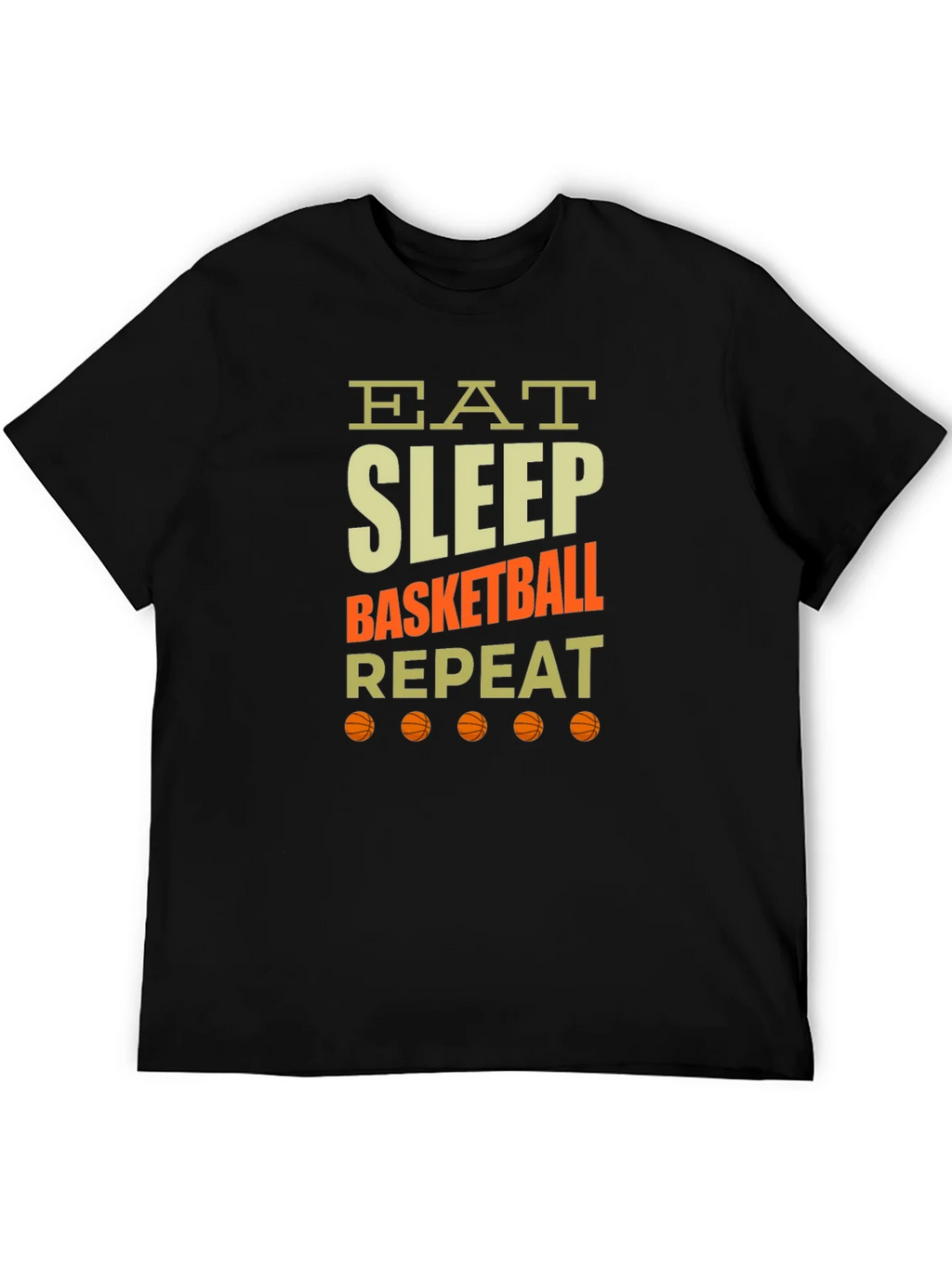Eat Sleep Basketball Repeat Graphic Tee