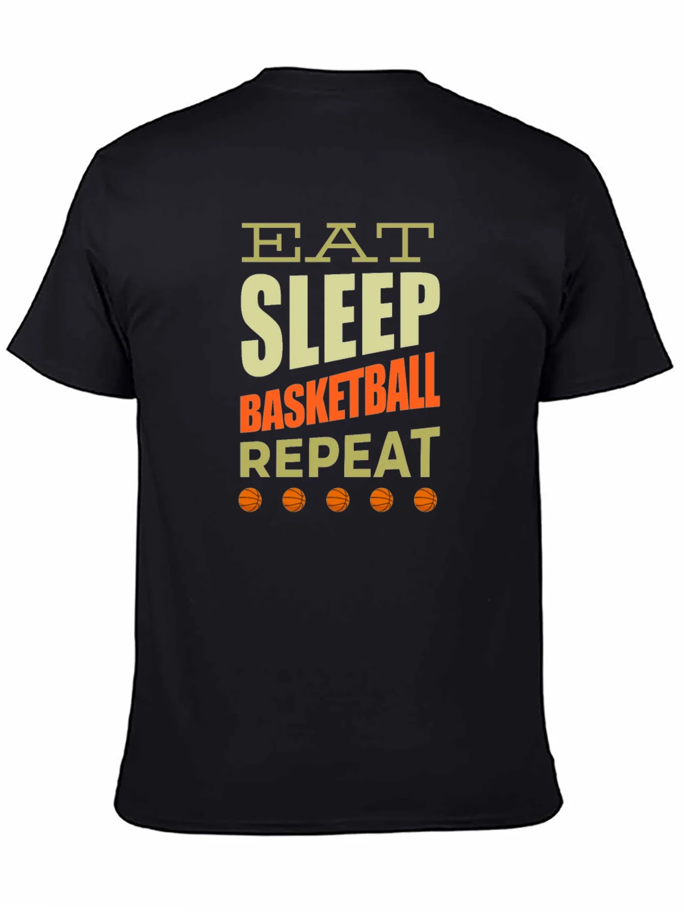 Eat Sleep Basketball Repeat Graphic Tee