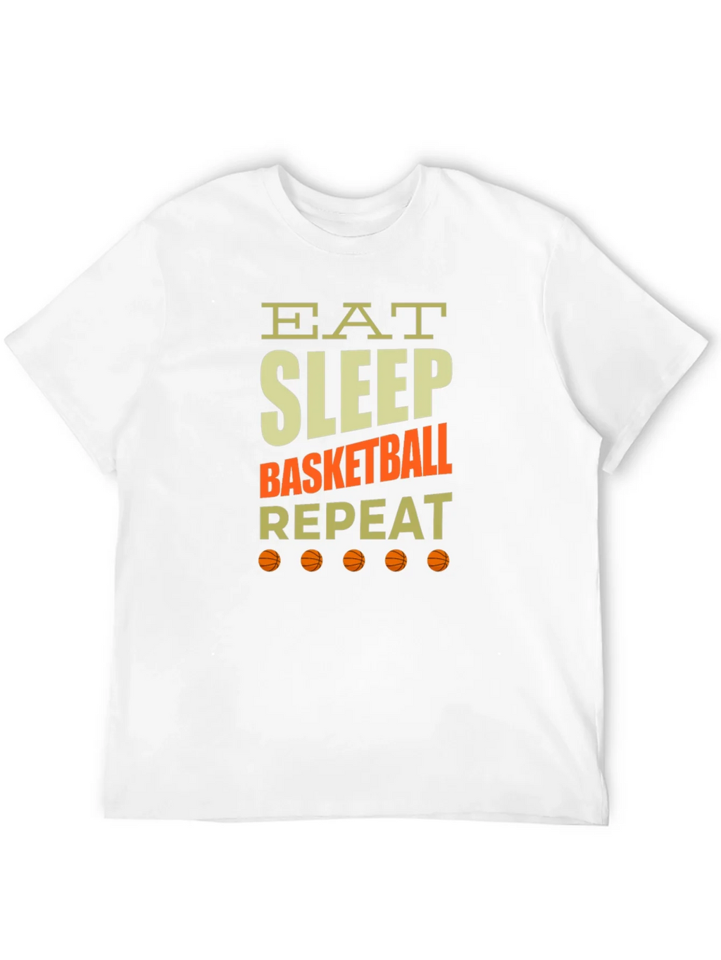 Eat Sleep Basketball Repeat Graphic Tee