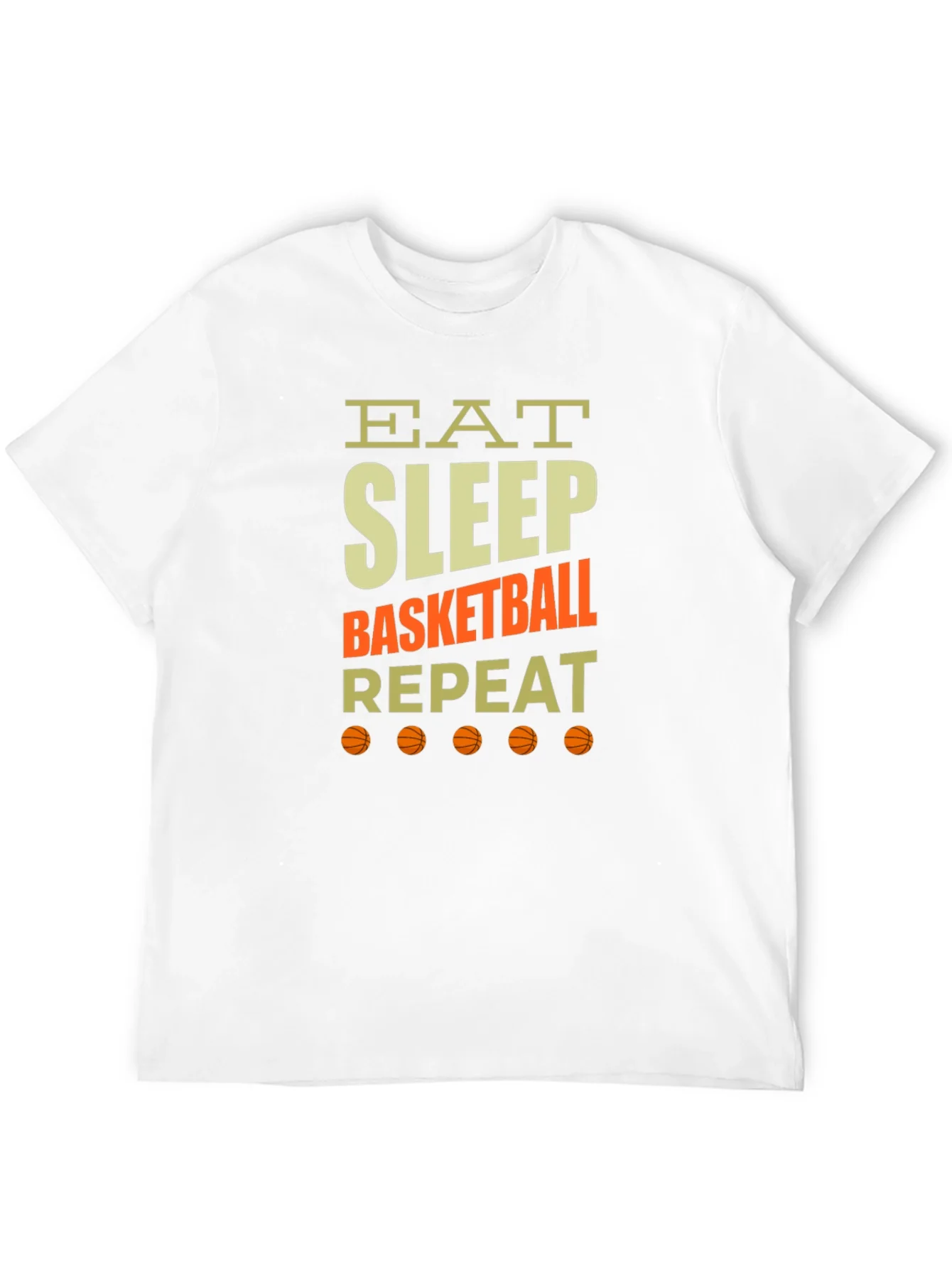 Eat Sleep Basketball Repeat Graphic Tee