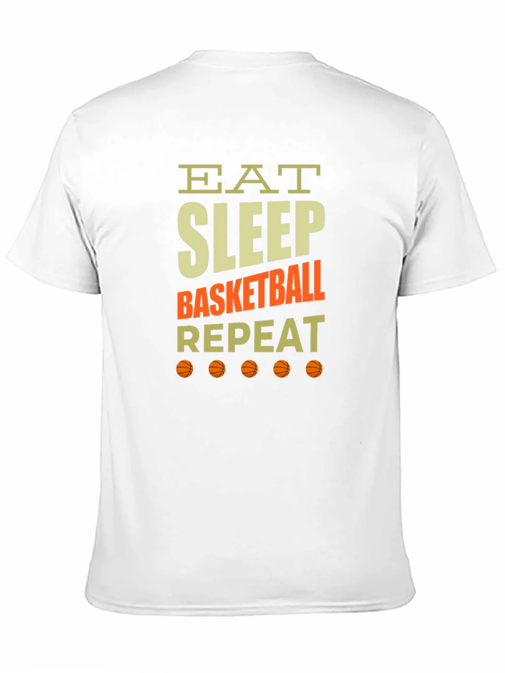 Eat Sleep Basketball Repeat Graphic Tee