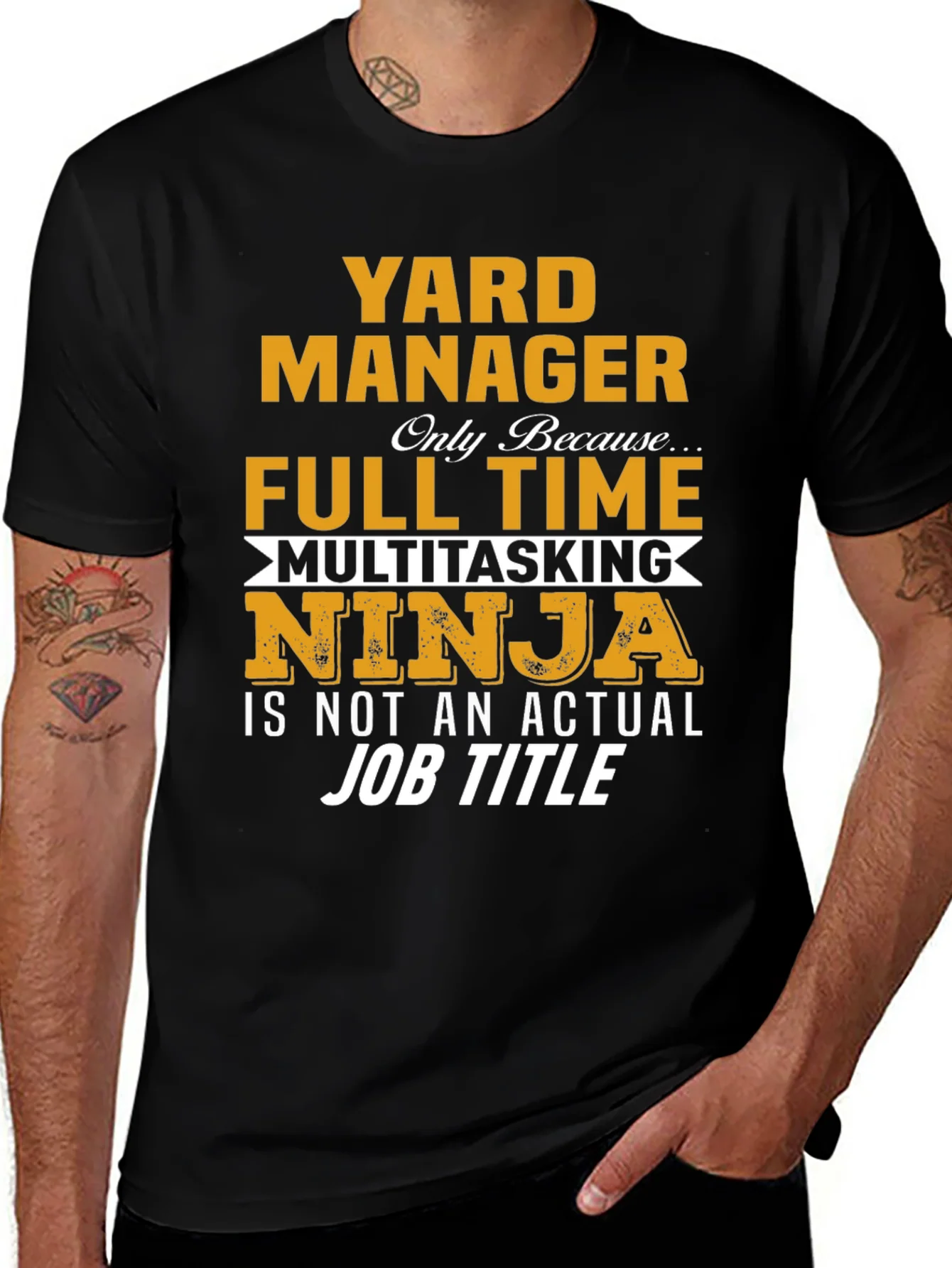 Yard Manager Full Time Ninja T-Shirt