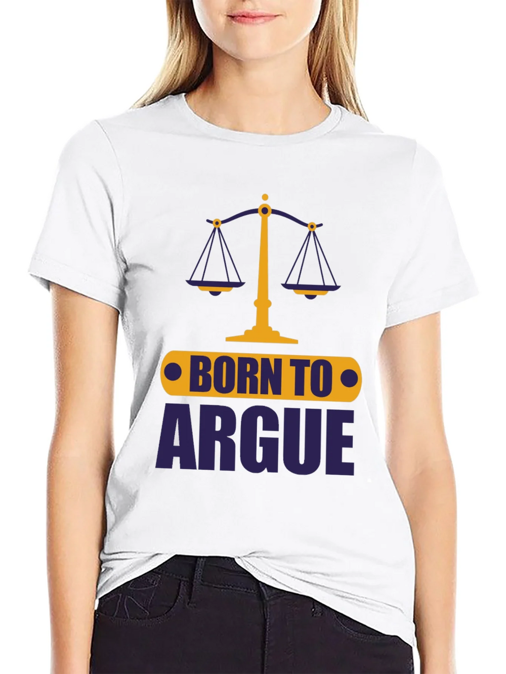 Born To Argue Mens Graphic Tee - Black