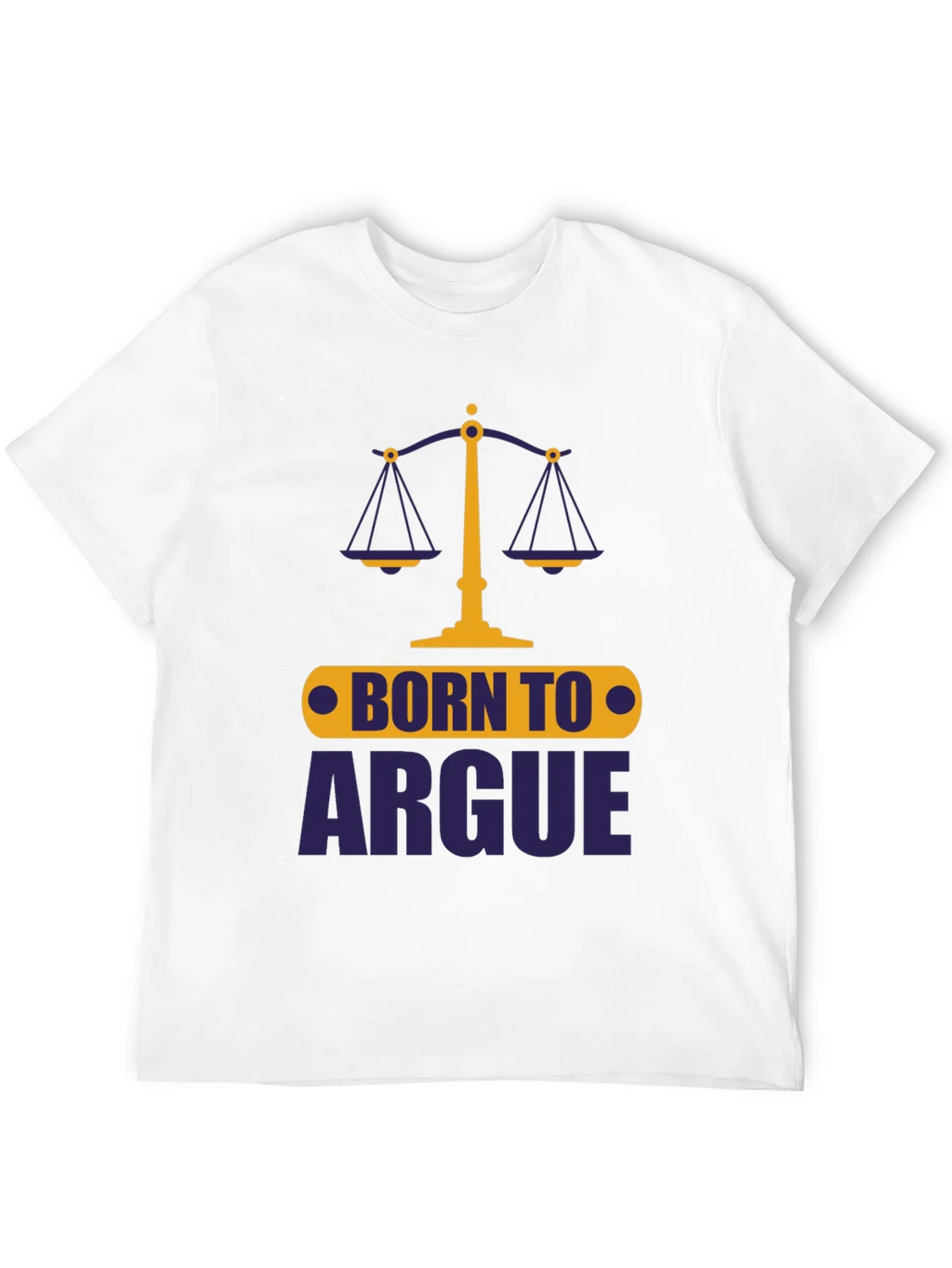 Born To Argue Mens Graphic Tee - Black