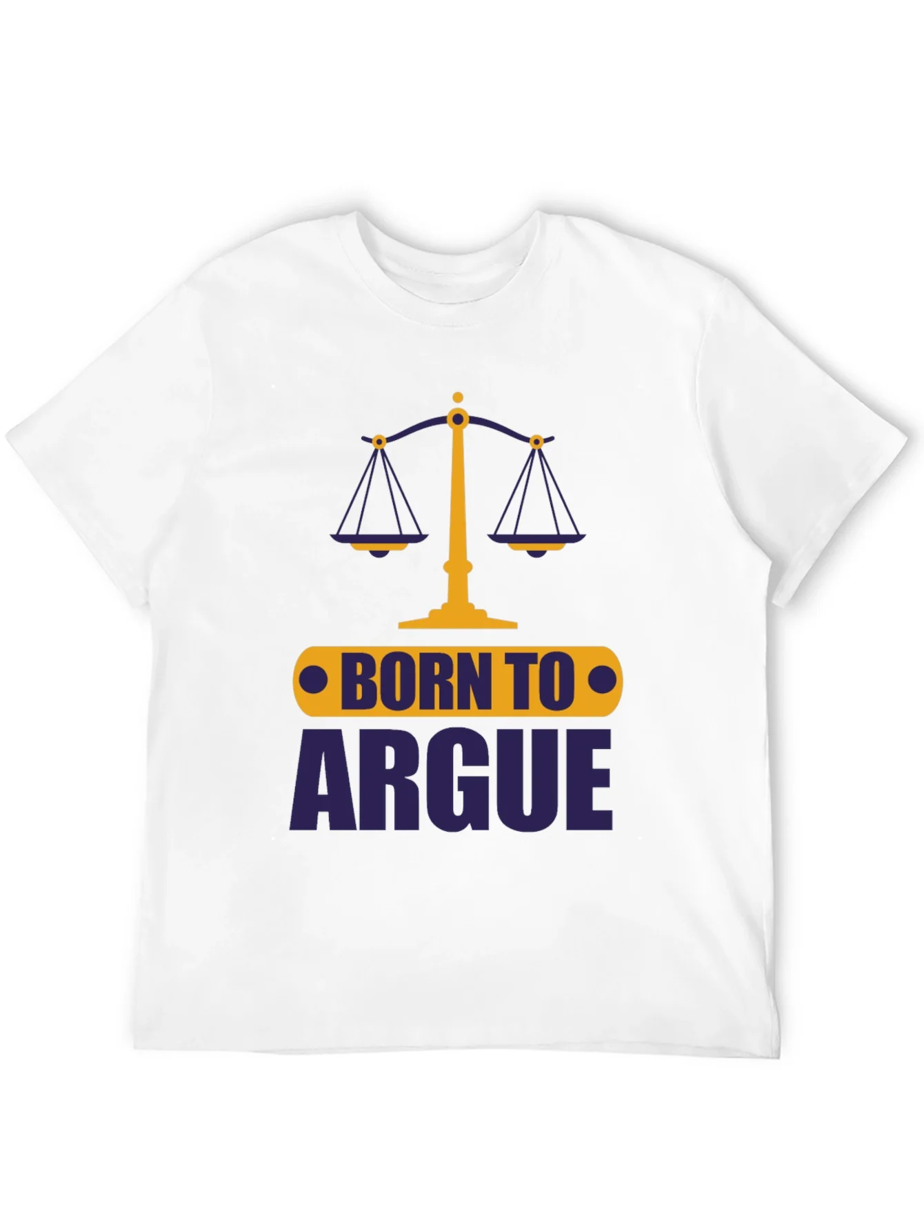 Born To Argue Mens Graphic Tee - Black