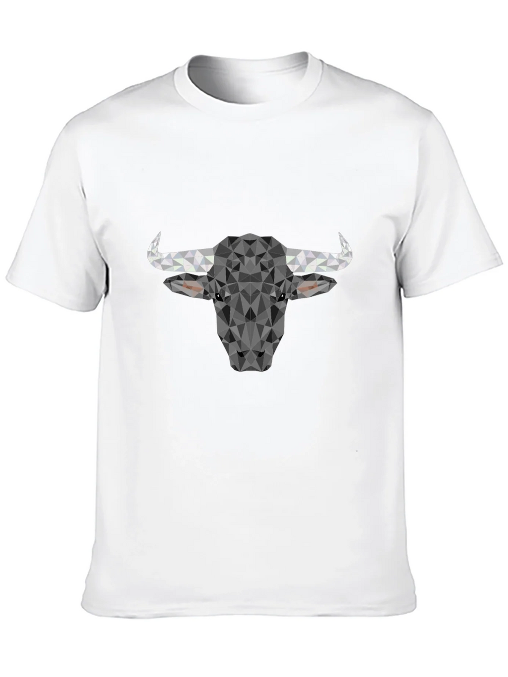 Geometric Bull T-Shirt - Modern Poly Design