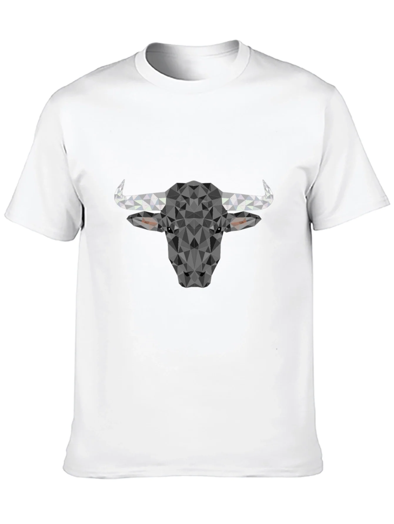 Geometric Bull T-Shirt - Modern Poly Design