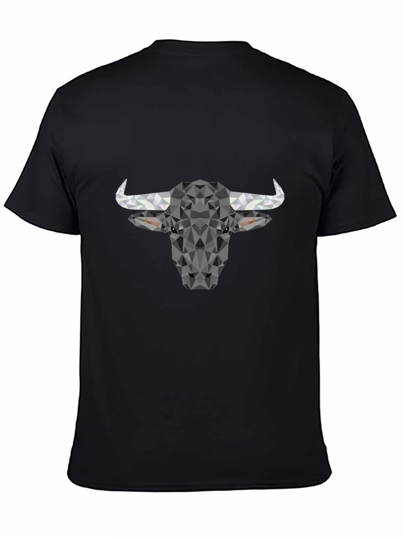 Geometric Bull T-Shirt - Modern Poly Design