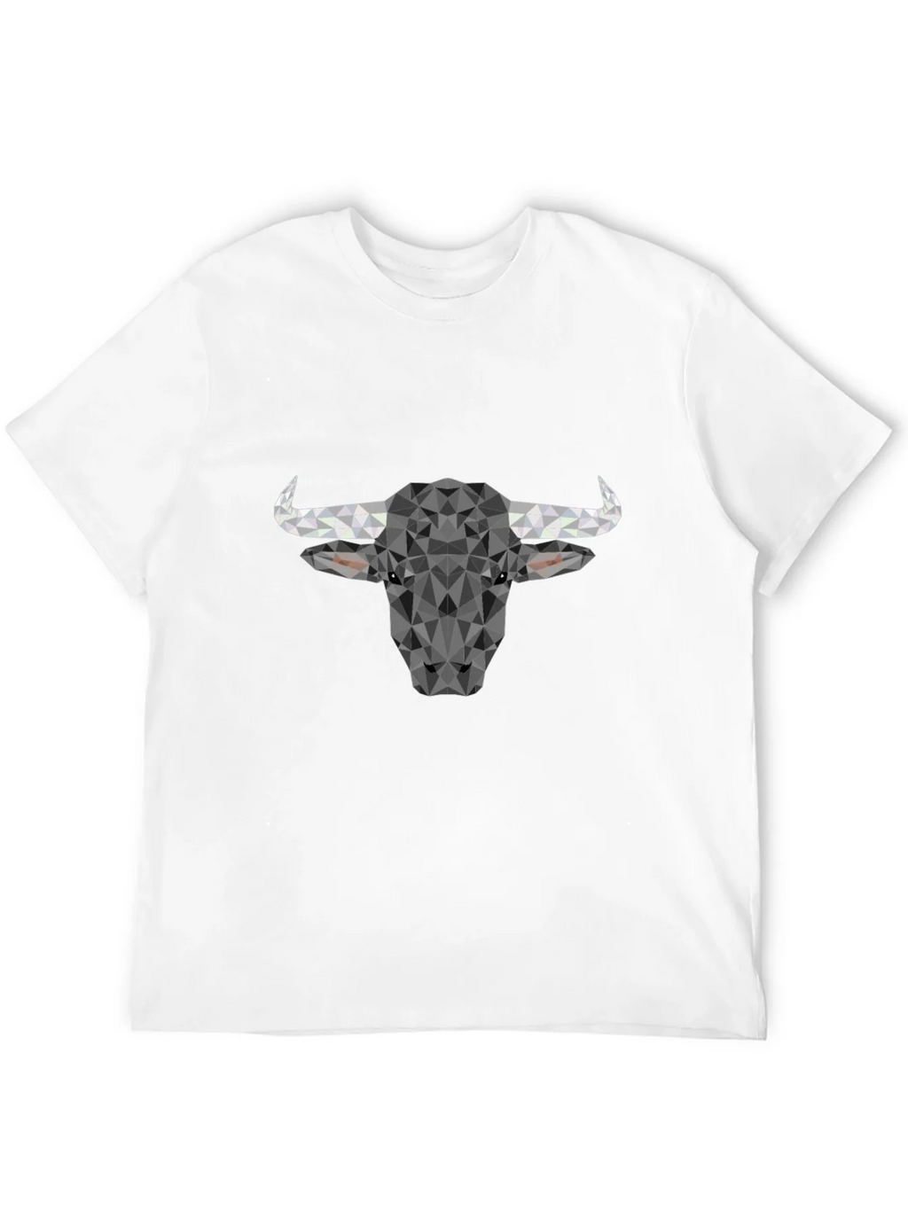 Geometric Bull T-Shirt - Modern Poly Design