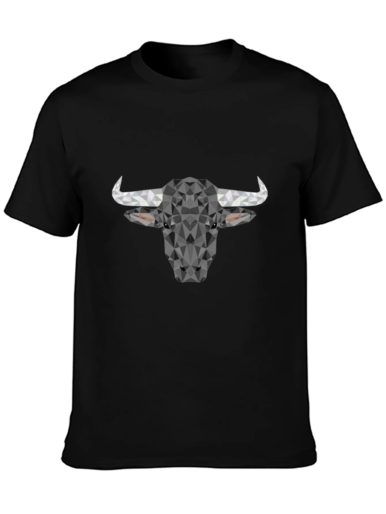 Geometric Bull T-Shirt - Modern Poly Design