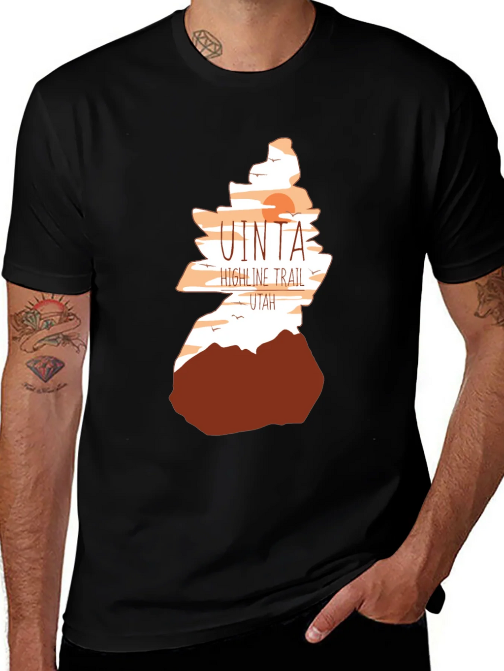 Uinta Highline Trail Utah Graphic T-Shirt