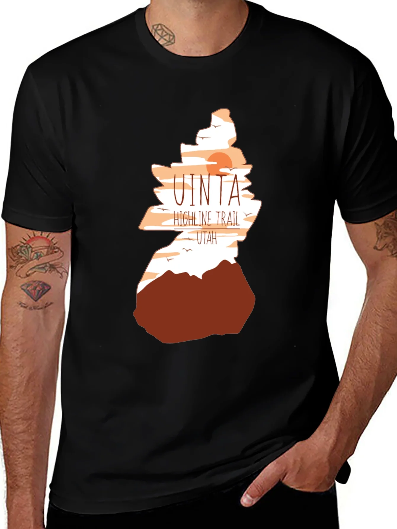 Uinta Highline Trail Utah Graphic T-Shirt
