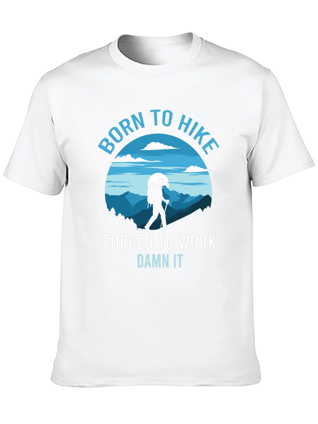Born to Hike Mens Black Graphic T-Shirt