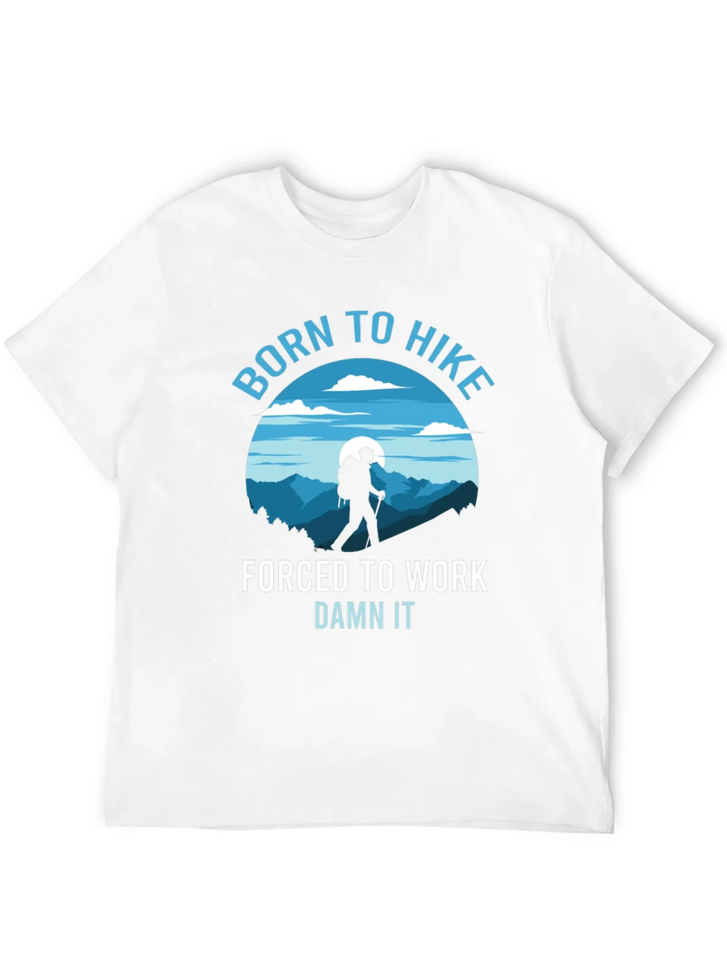 Born to Hike Mens Black Graphic T-Shirt