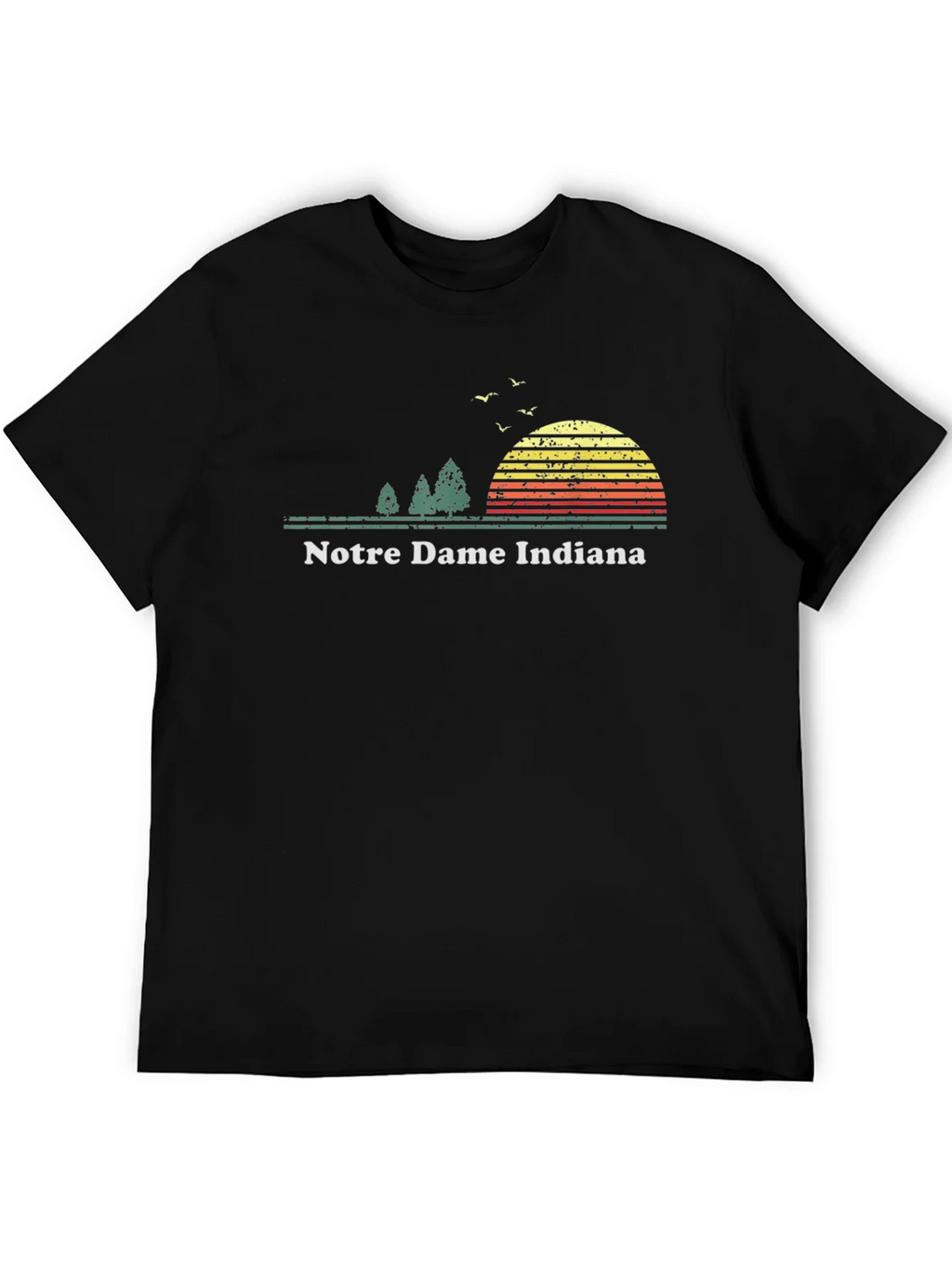Notre Dame Indiana Retro Sunset T-Shirt