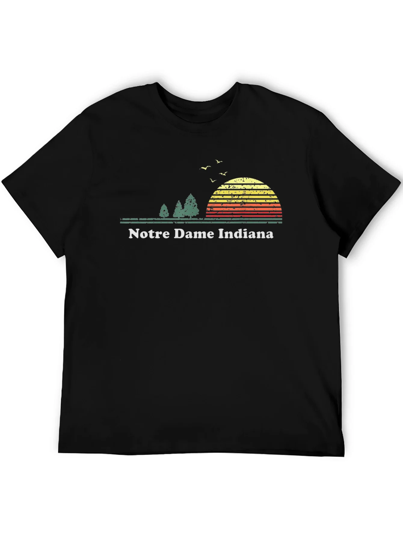 Notre Dame Indiana Retro Sunset T-Shirt