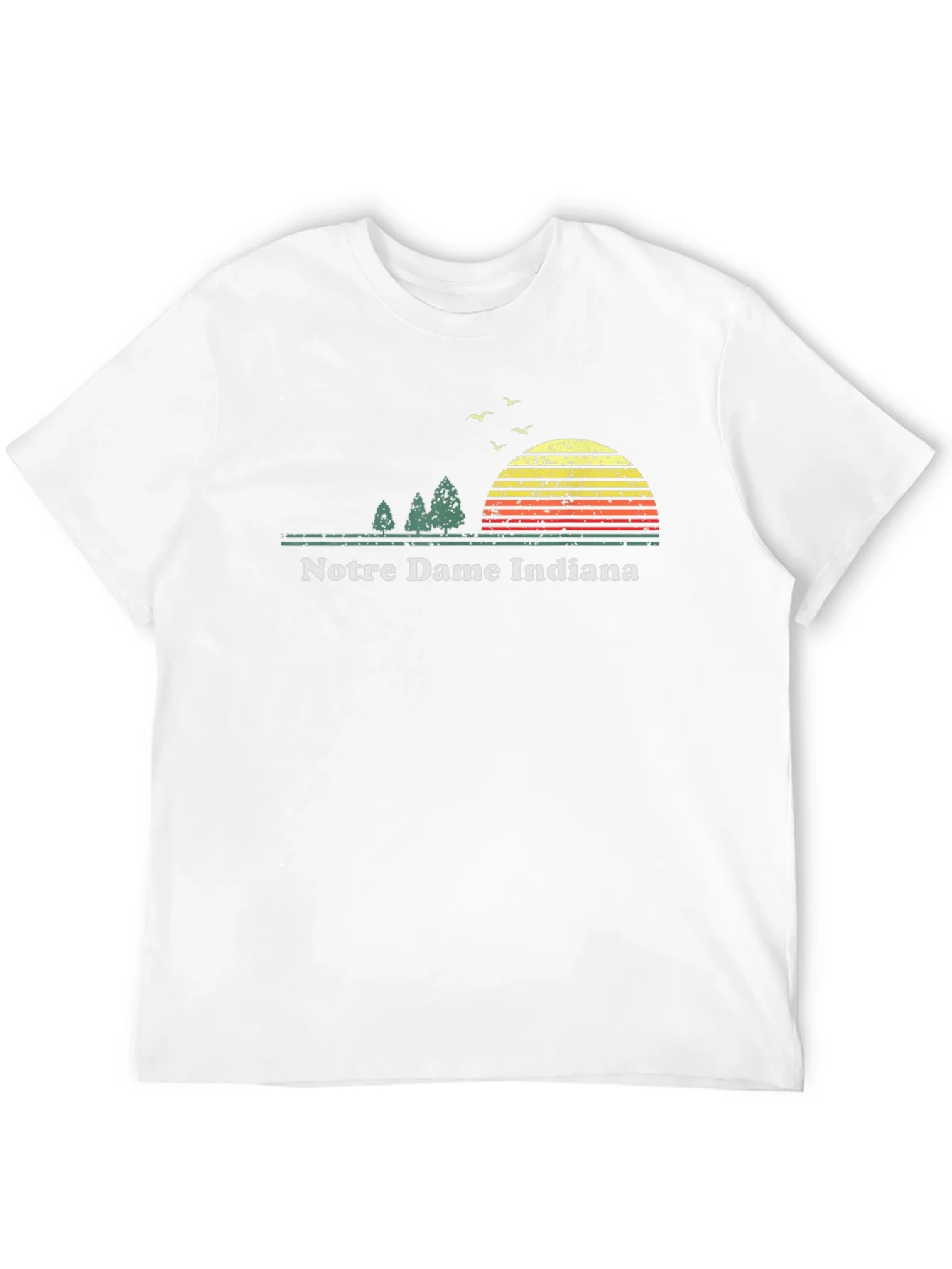 Notre Dame Indiana Retro Sunset T-Shirt