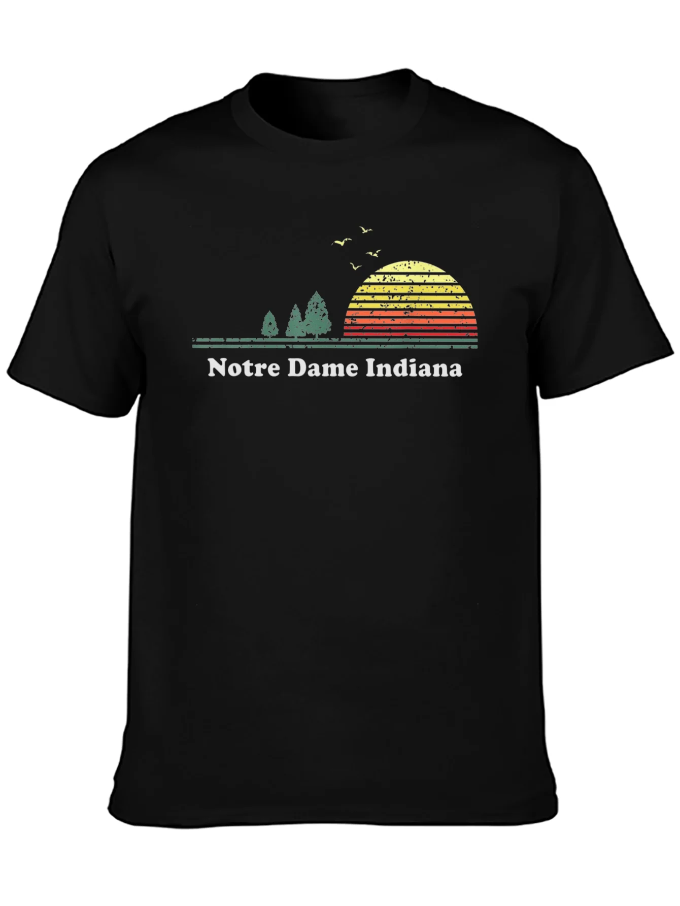 Notre Dame Indiana Retro Sunset T-Shirt