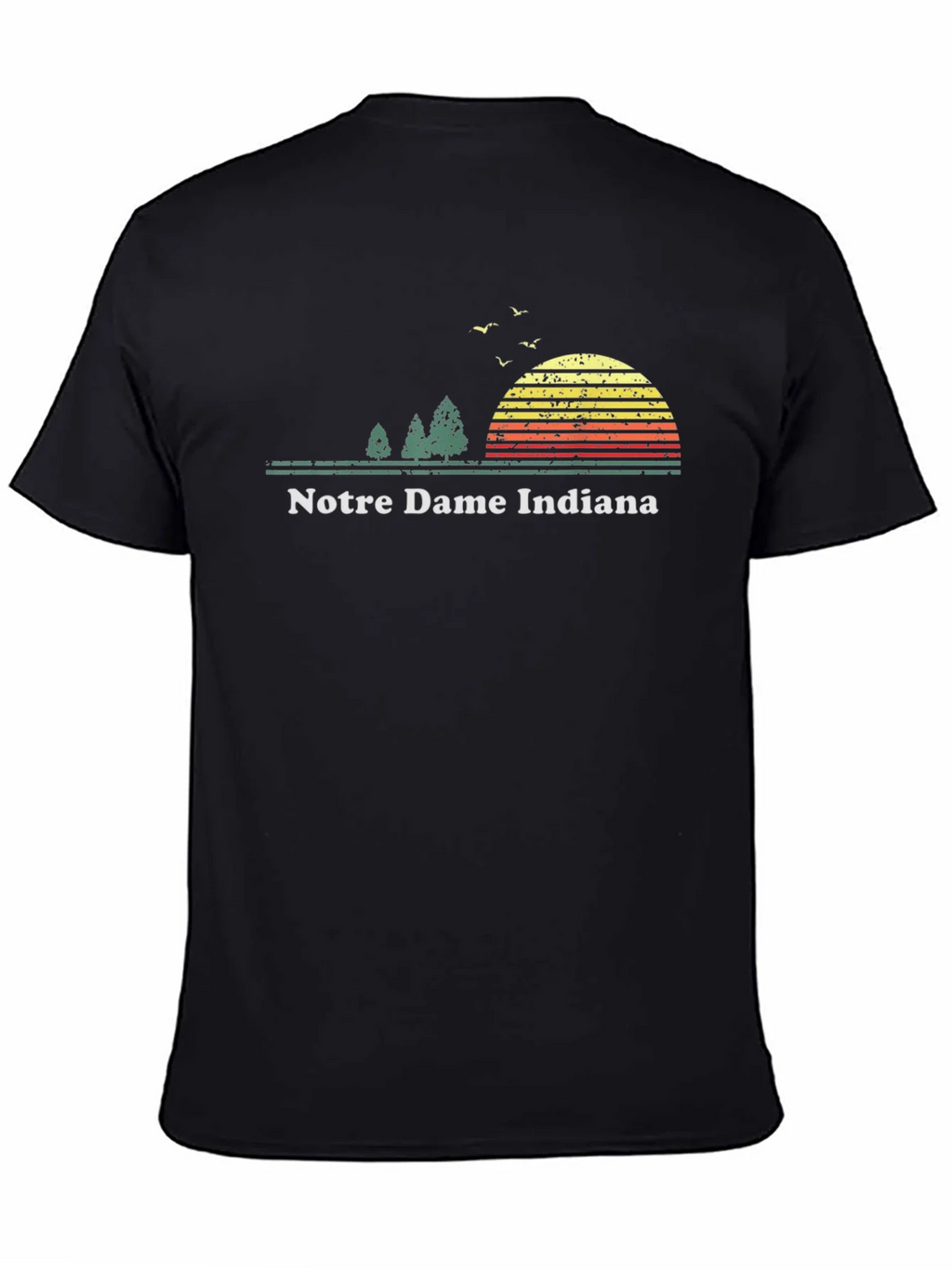 Notre Dame Indiana Retro Sunset T-Shirt
