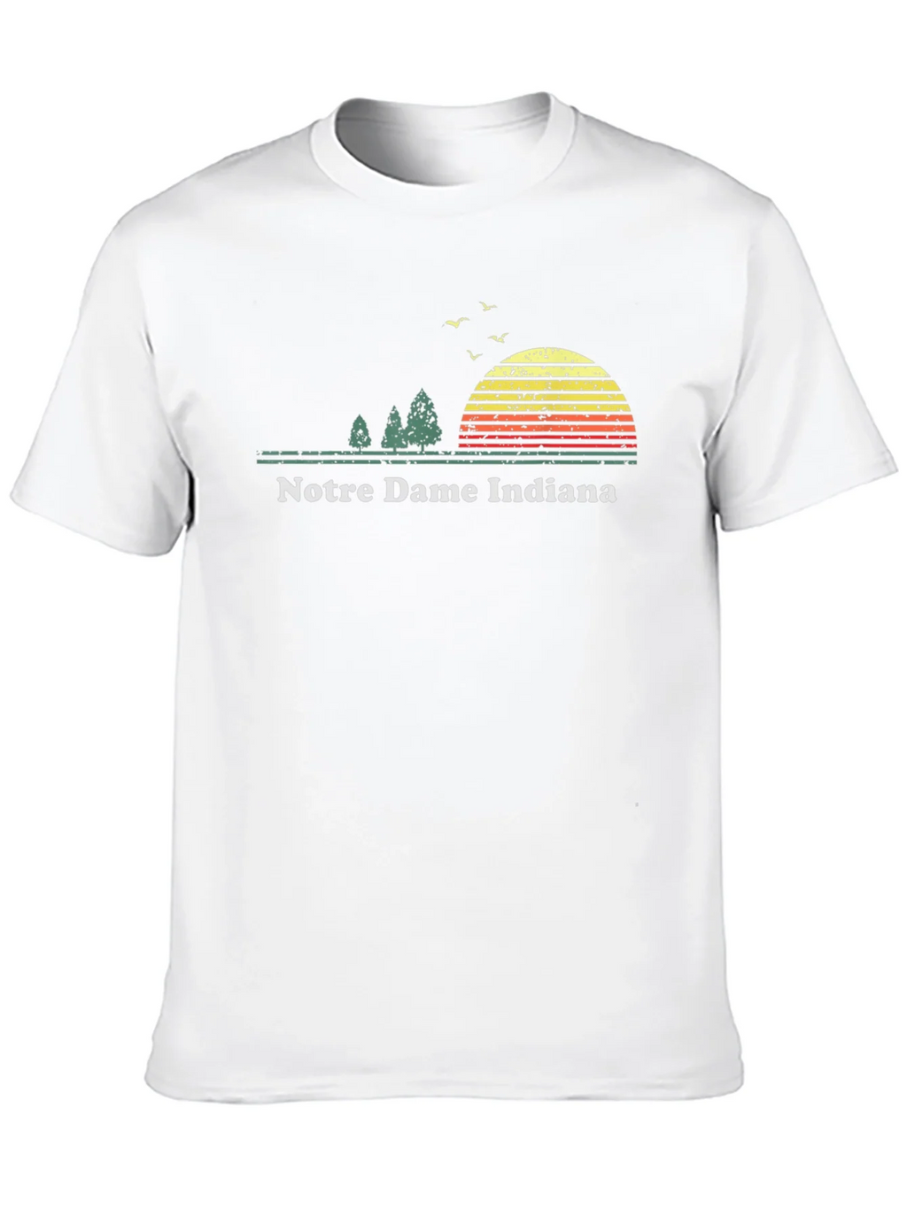 Notre Dame Indiana Retro Sunset T-Shirt